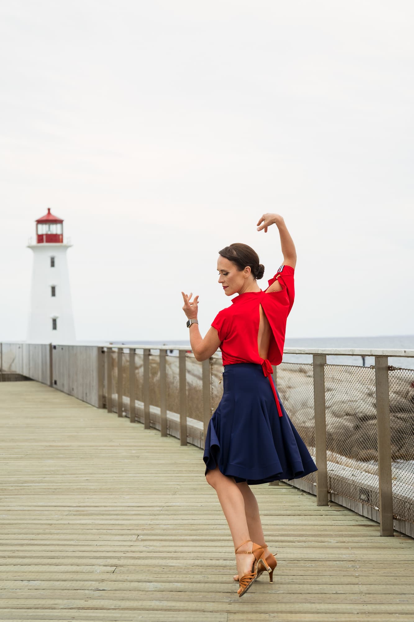 Drift Dance Top | Asymmetrical Cold Shoulder Top or Throw with Back Slit