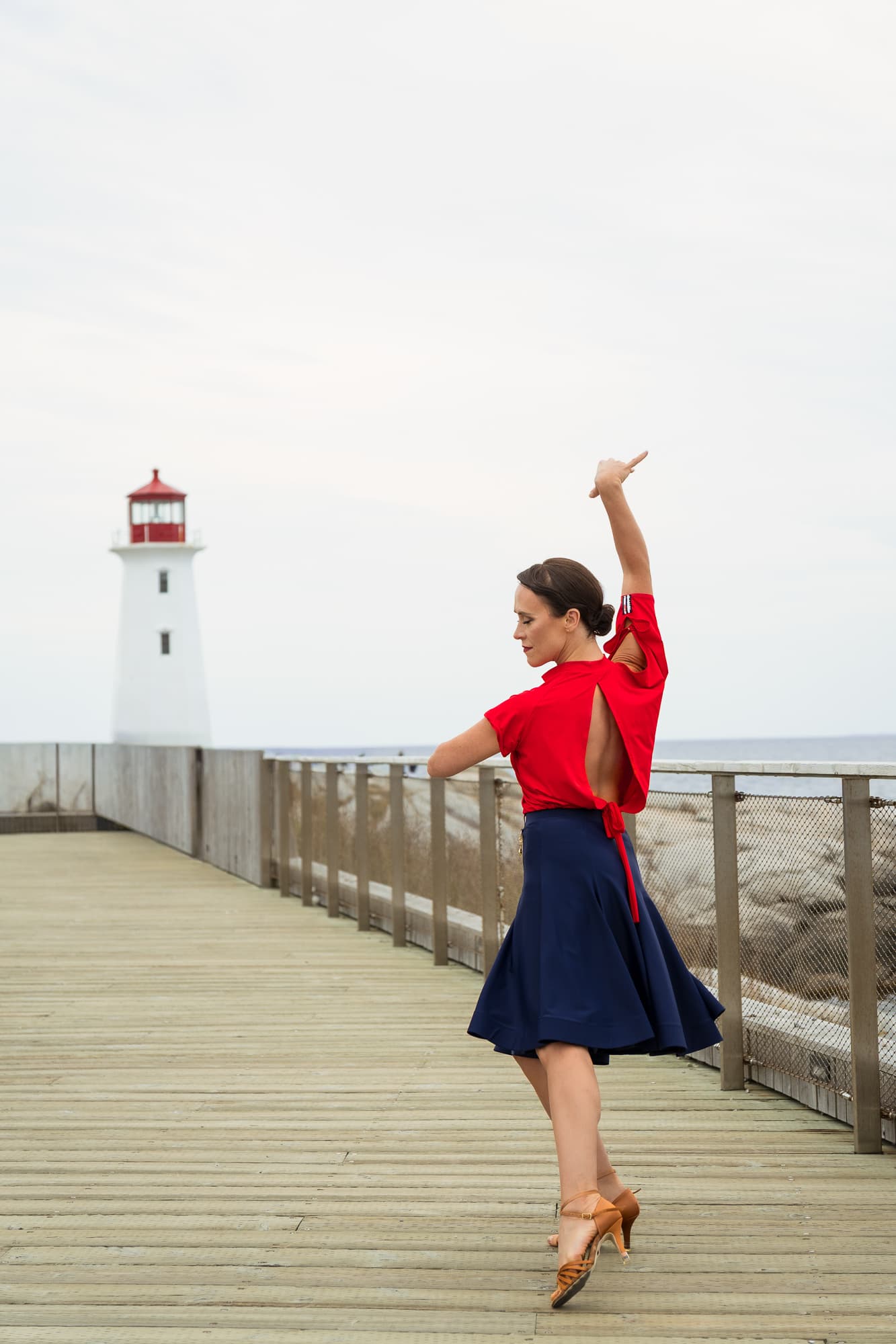 Aleta Latin Skirt | 8-Gore Skirt with Adjustable Hip Gathering