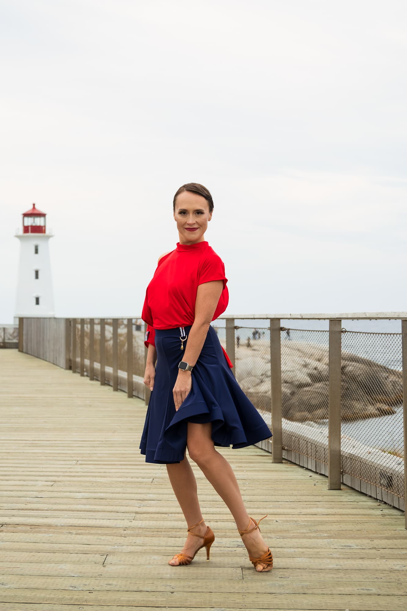 Aleta Latin Skirt | 8-Gore Skirt with Adjustable Hip Gathering