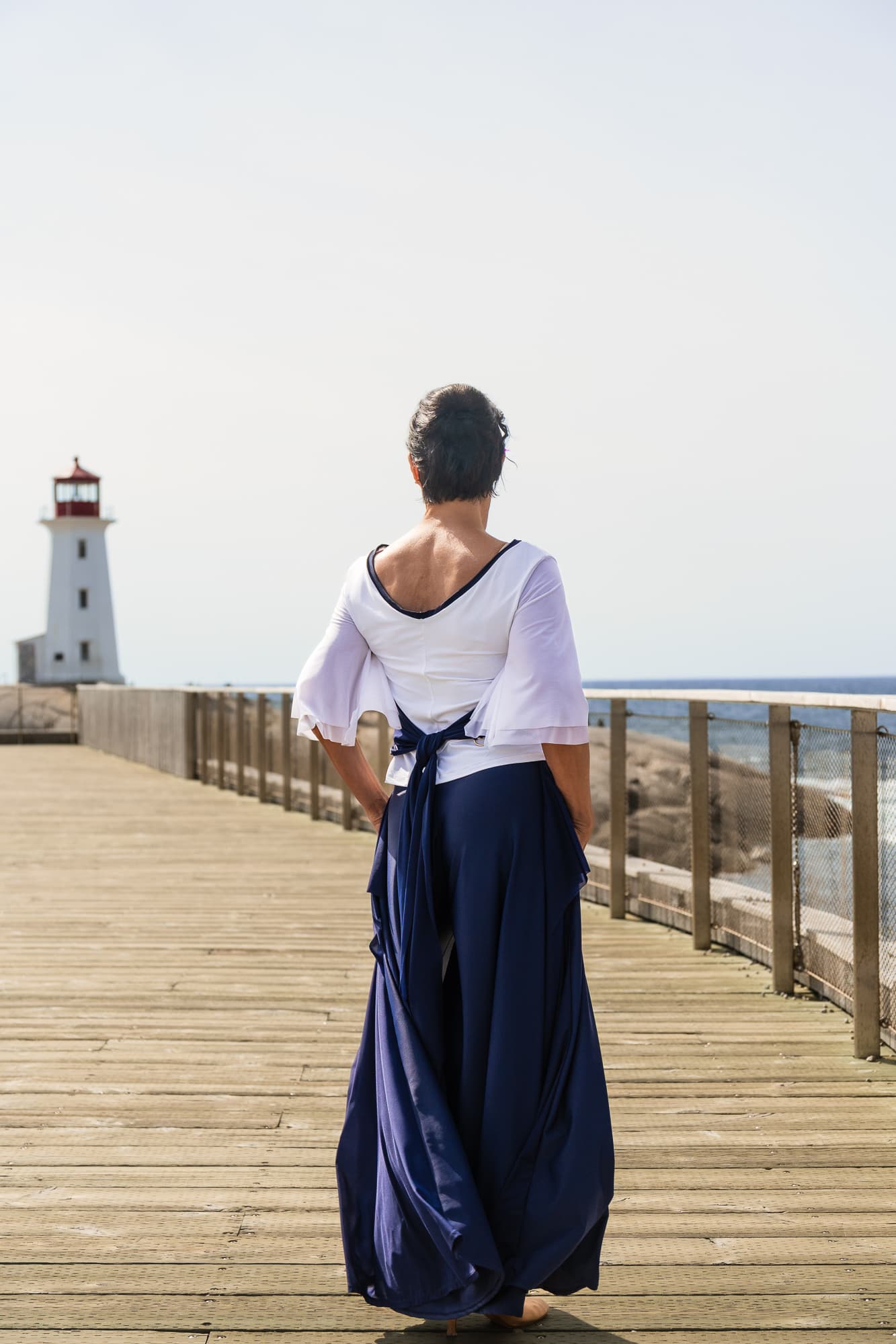 Fallaway Dance Top | Top with Flowy Sleeves and Decorative Sash