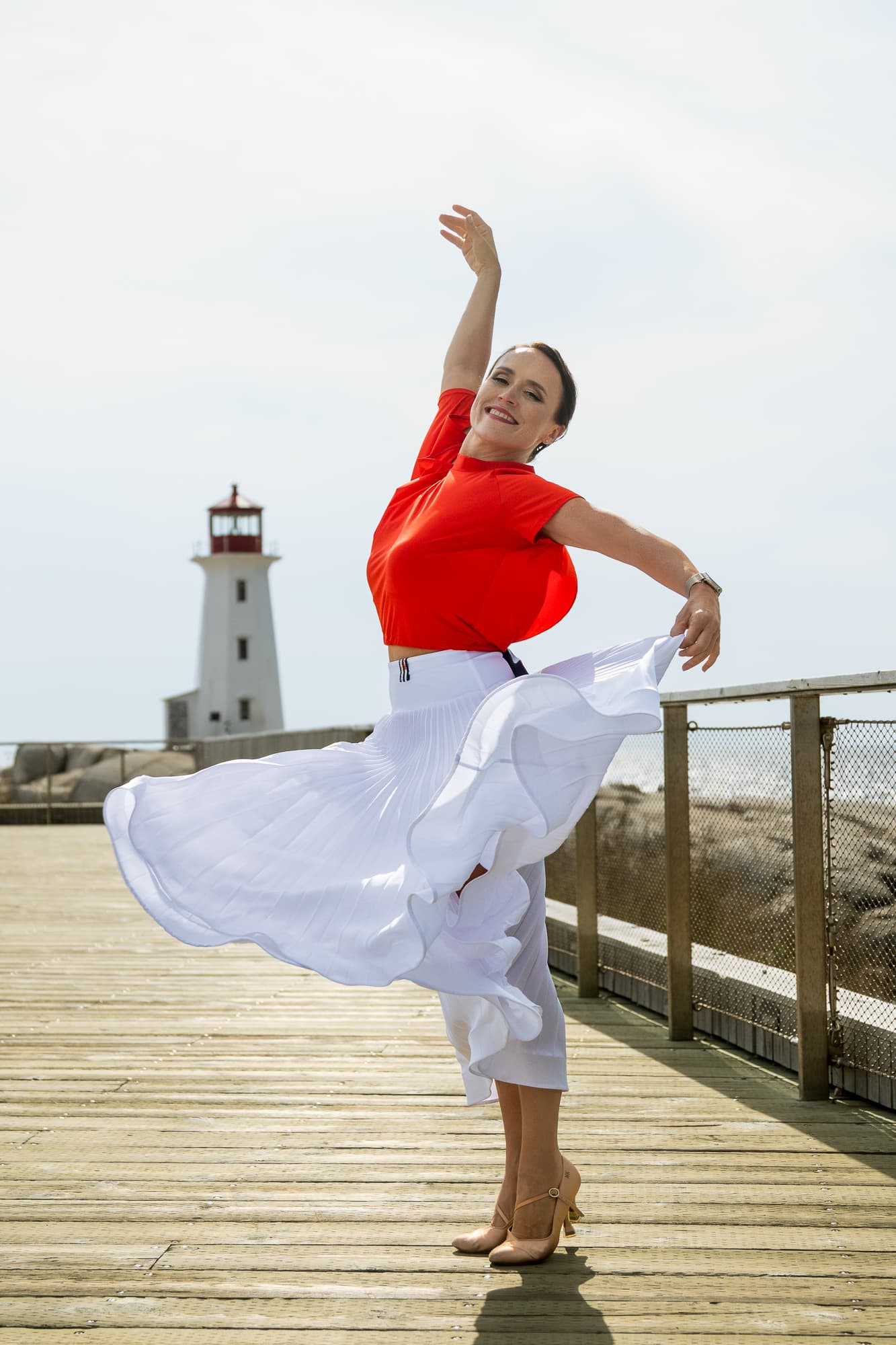 Drift Dance Top | Asymmetrical Cold Shoulder Top or Throw with Back Slit