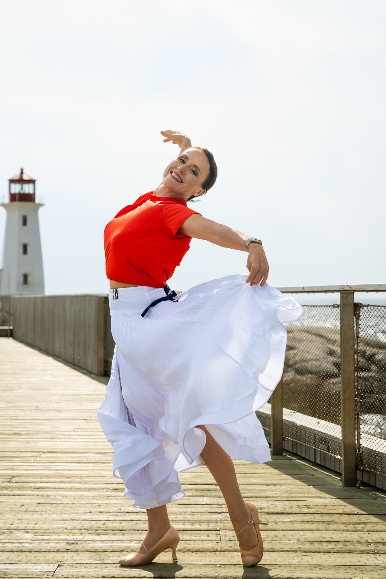 Drift Dance Top | Asymmetrical Cold Shoulder Top or Throw with Back Slit