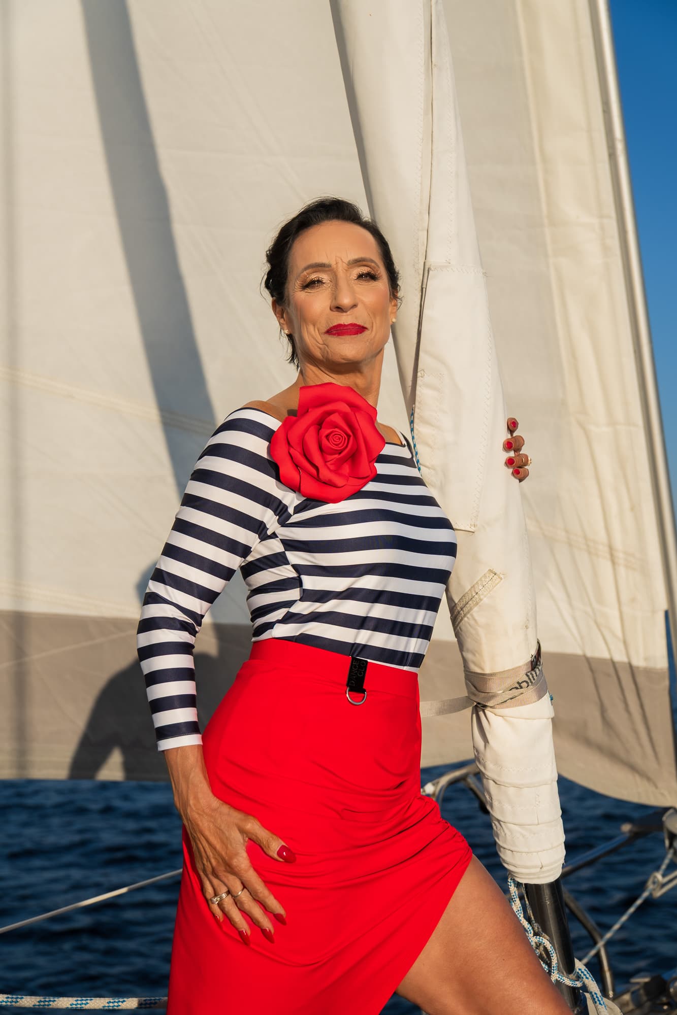 Ecart Latin Skirt | Asymmetrical Skirt with Sash