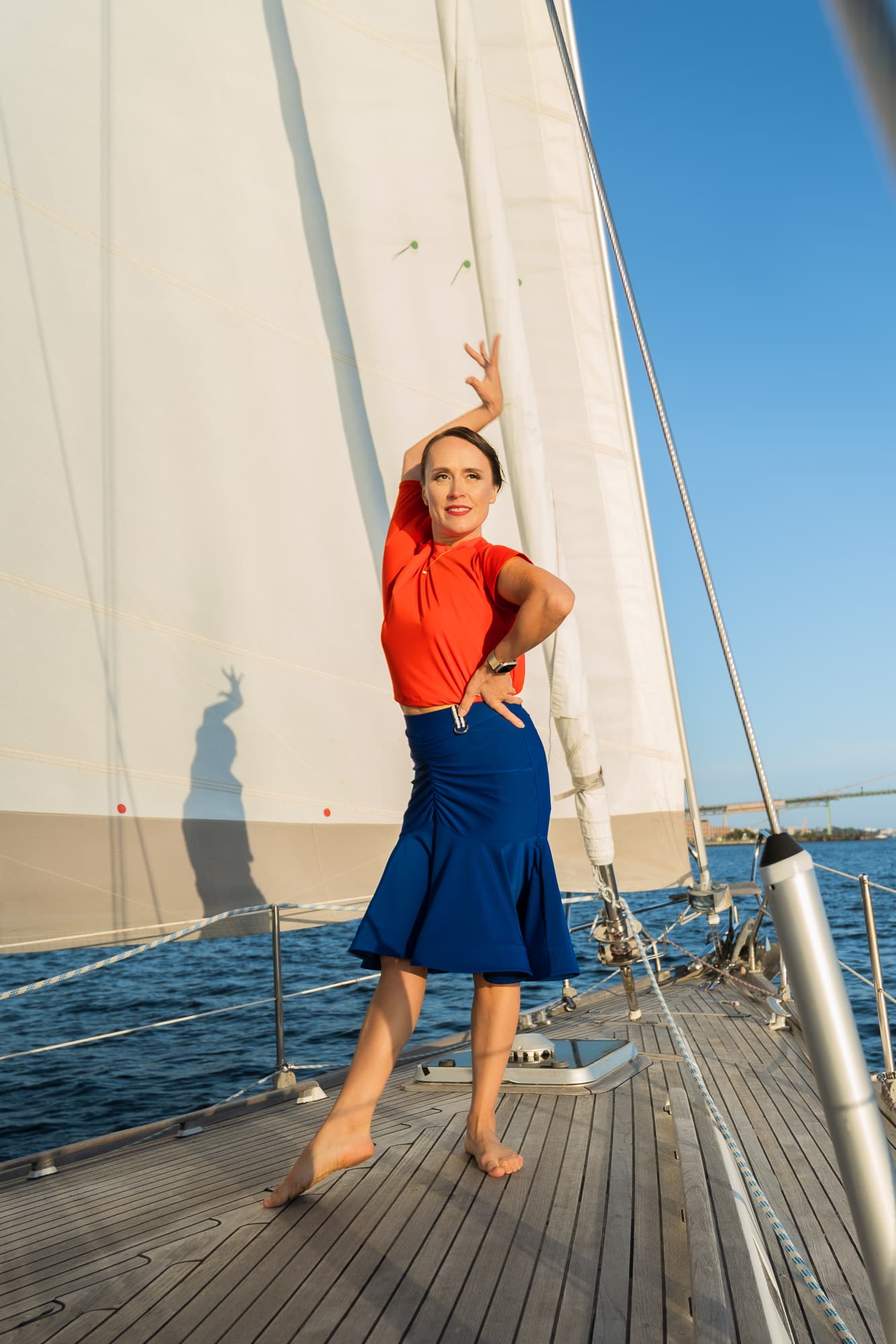 Drift Dance Top | Asymmetrical Cold Shoulder Top or Throw with Back Slit