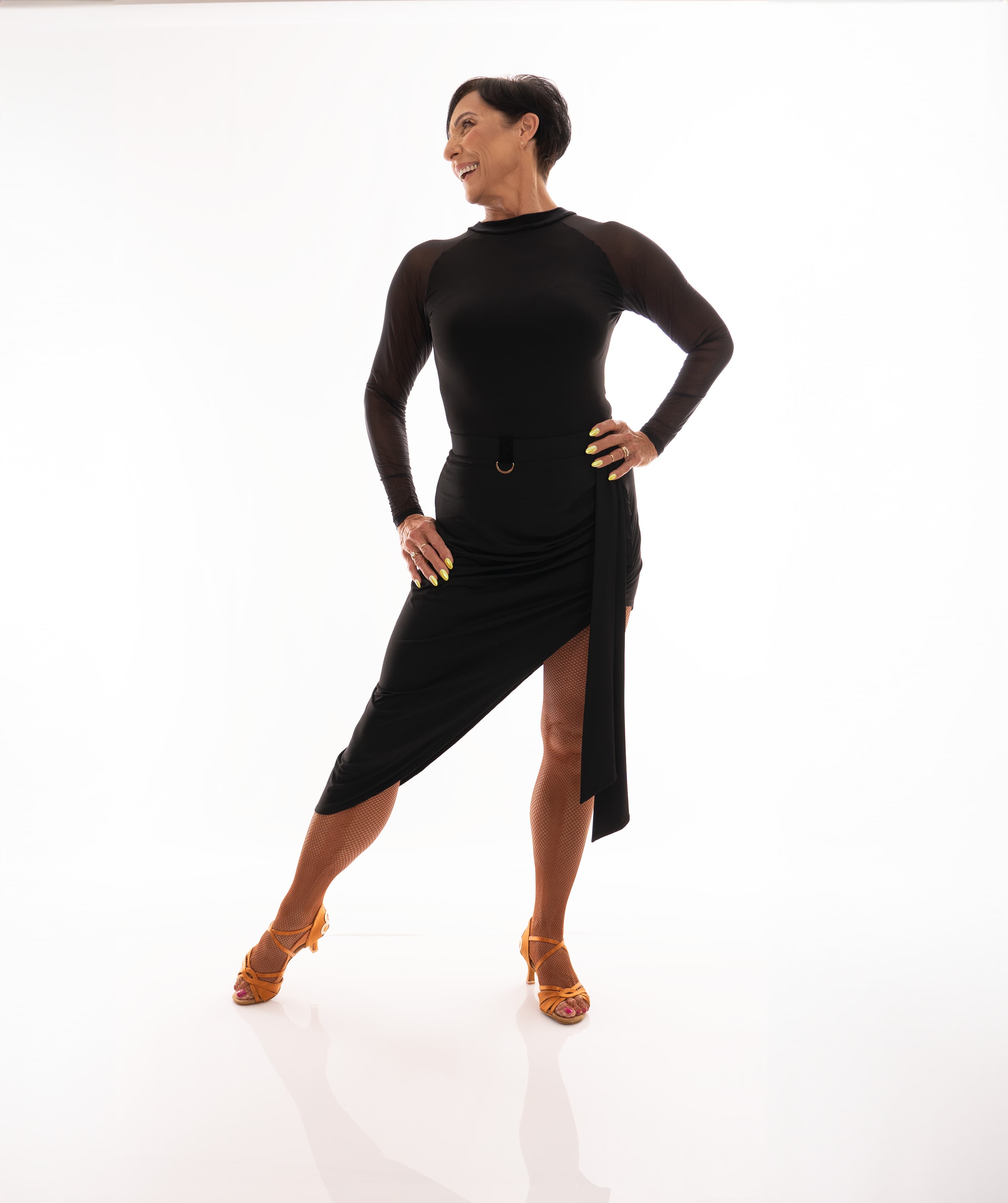 Ecart Latin Skirt | Asymmetrical Skirt with Sash