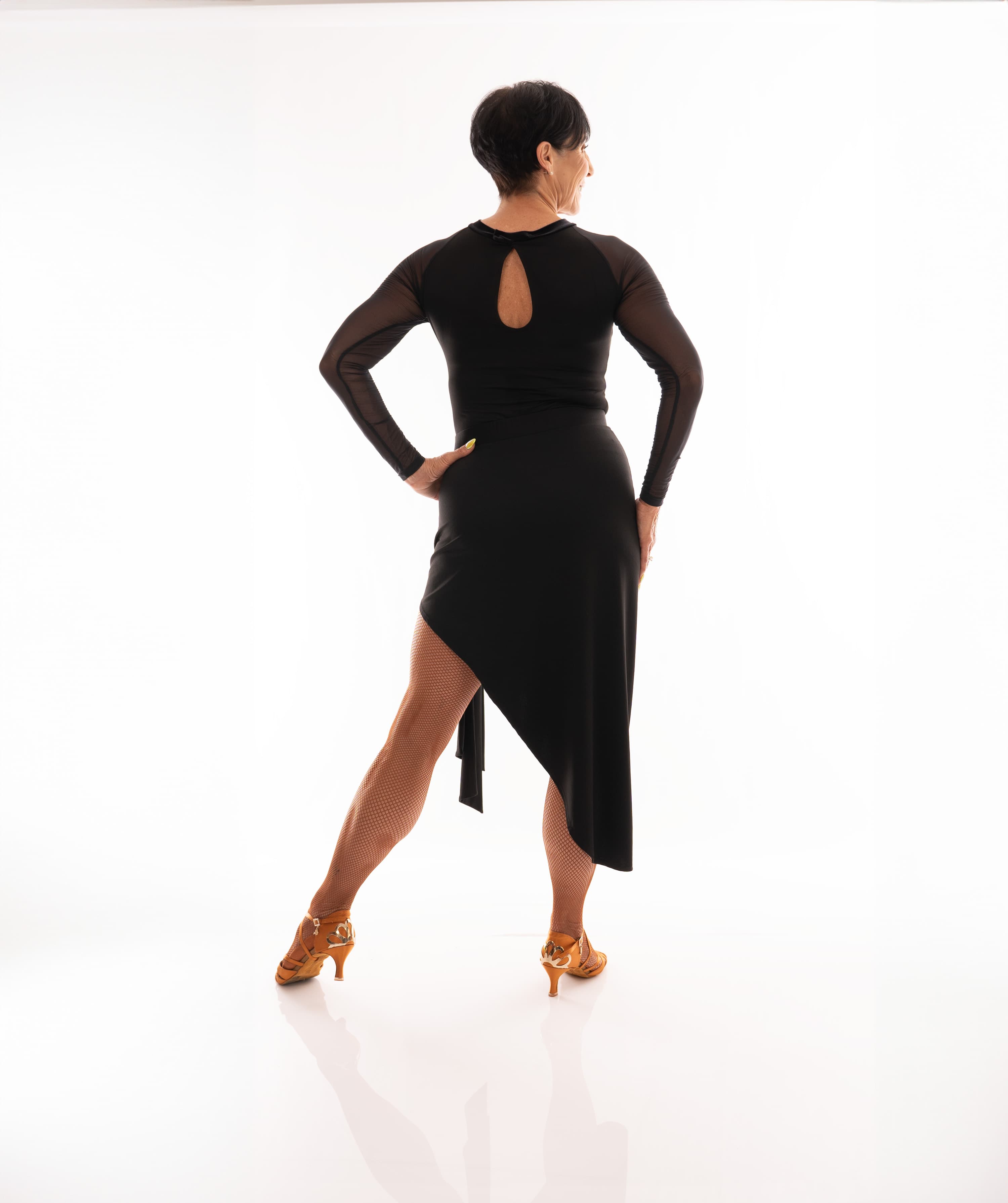 Ecart Latin Skirt | Asymmetrical Skirt with Sash