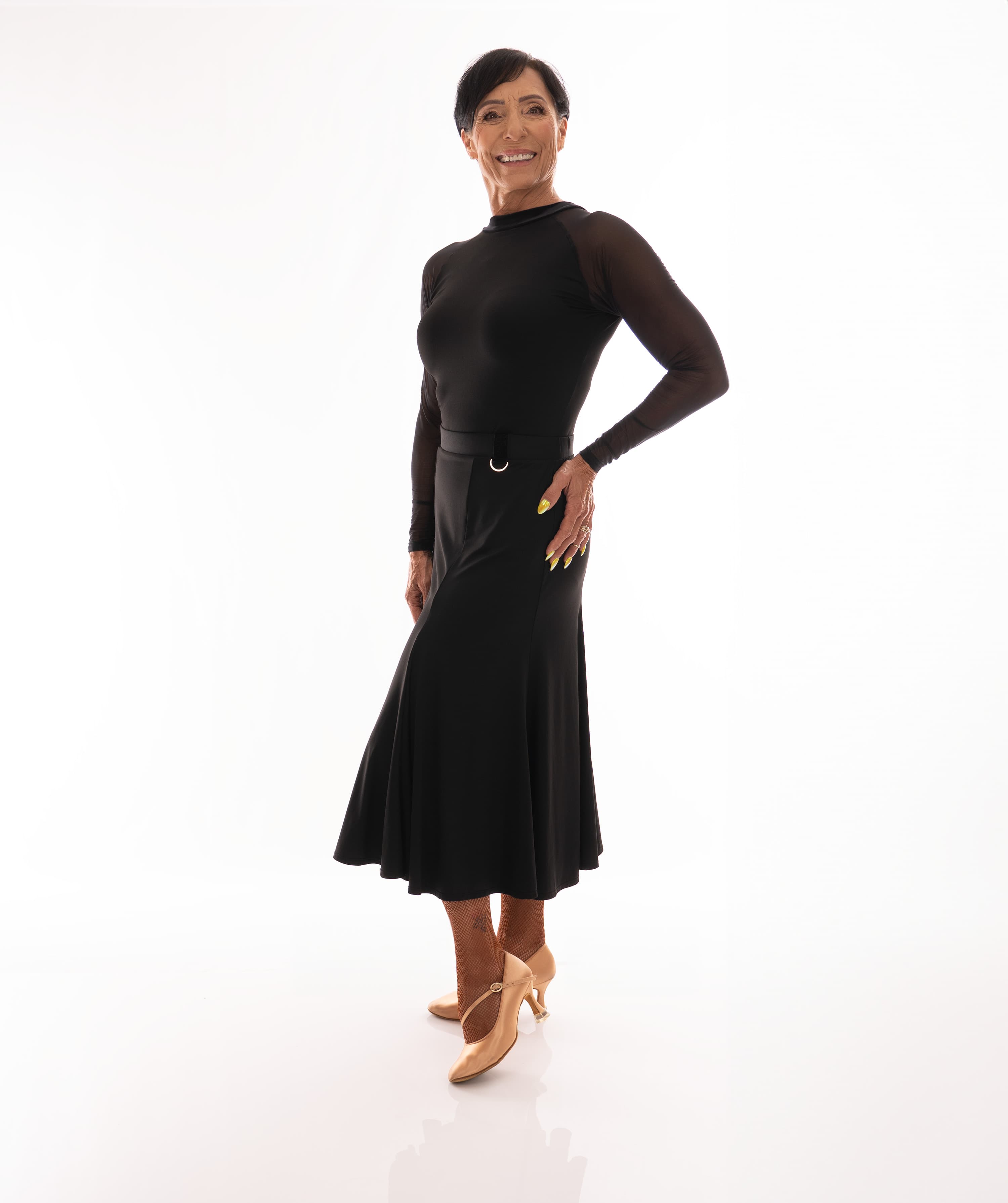 Godet midi Ballroom Skirt