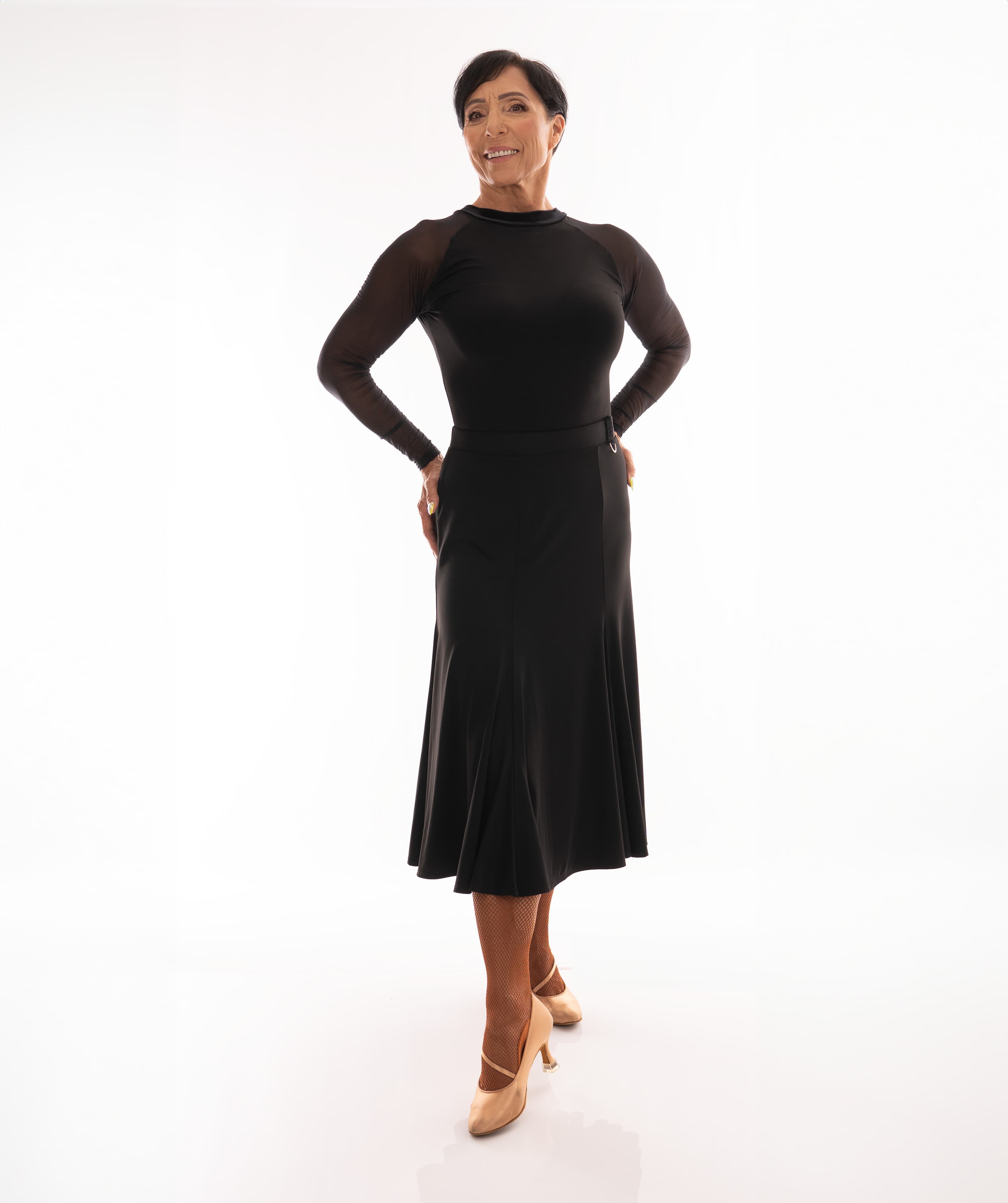 Godet midi Ballroom Skirt