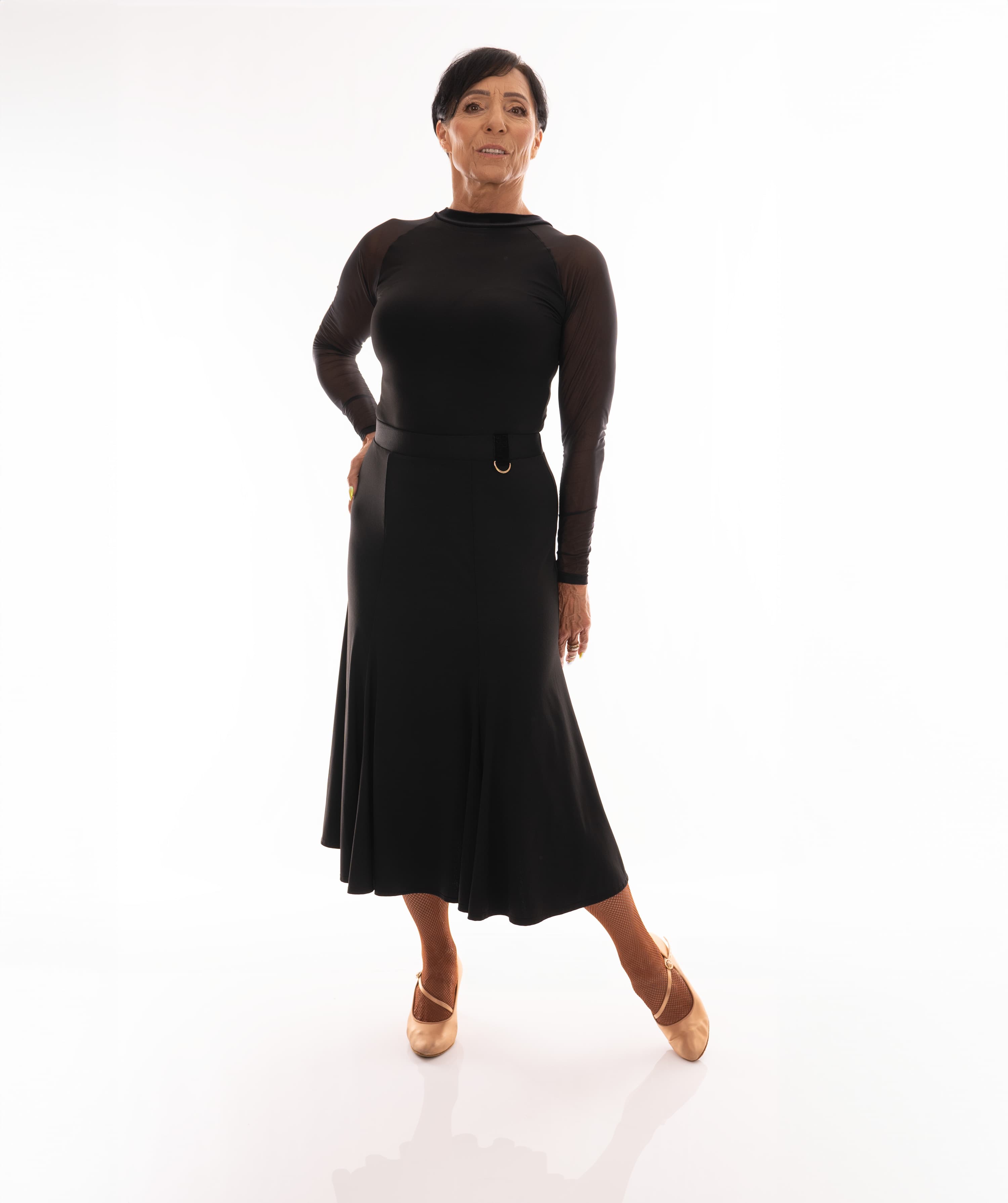 Godet midi Ballroom Skirt