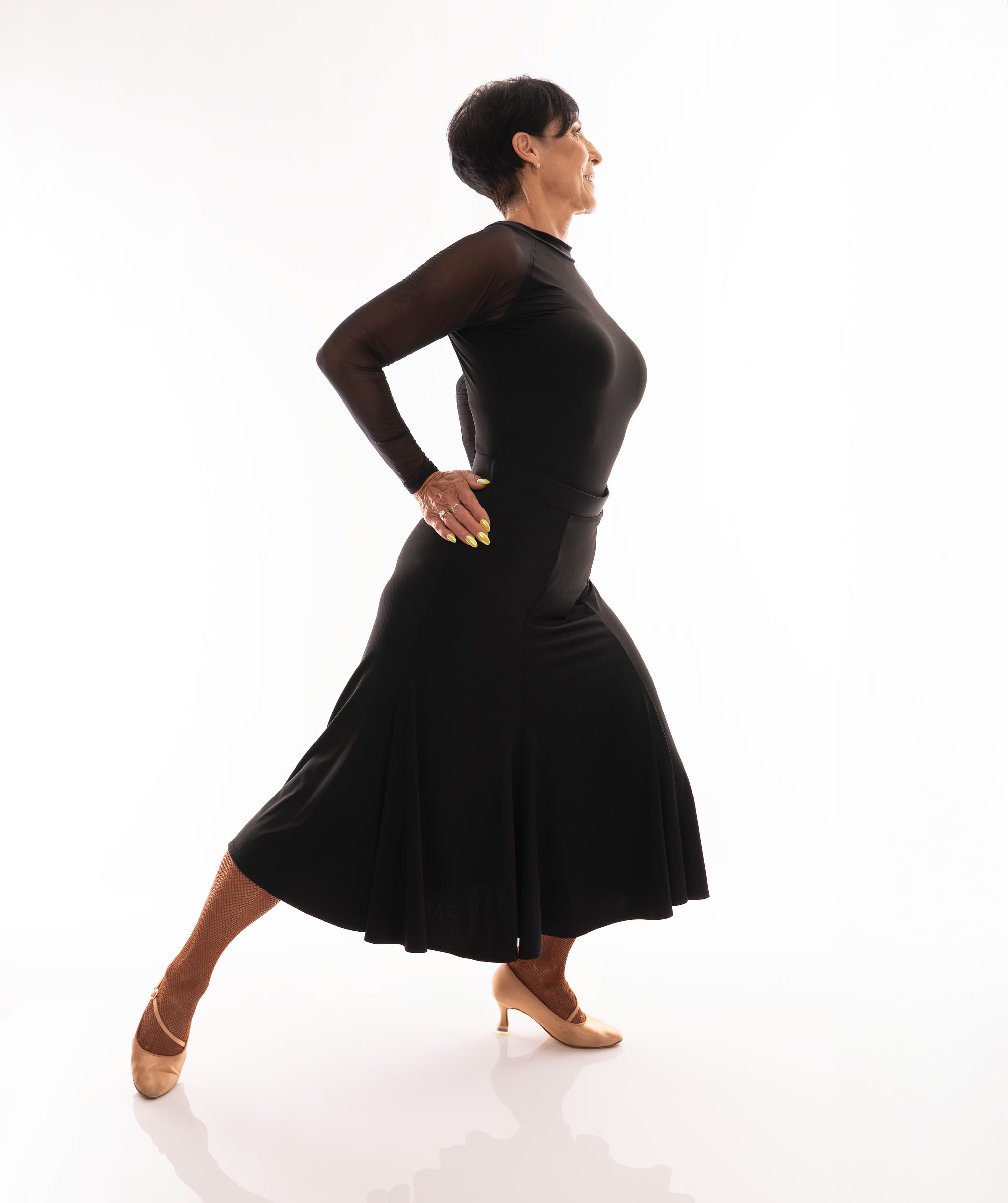 Godet midi Ballroom Skirt