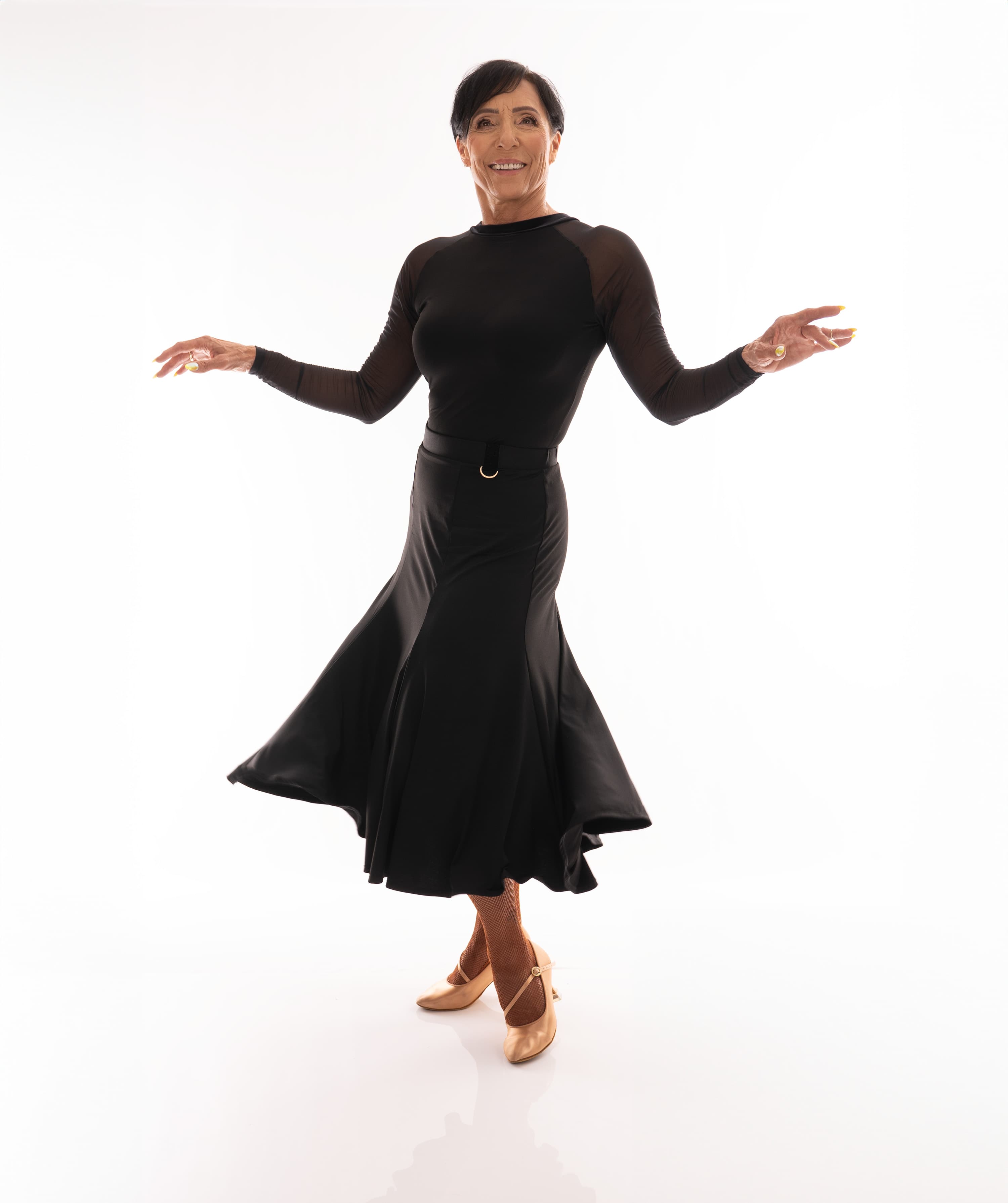 Godet midi Ballroom Skirt
