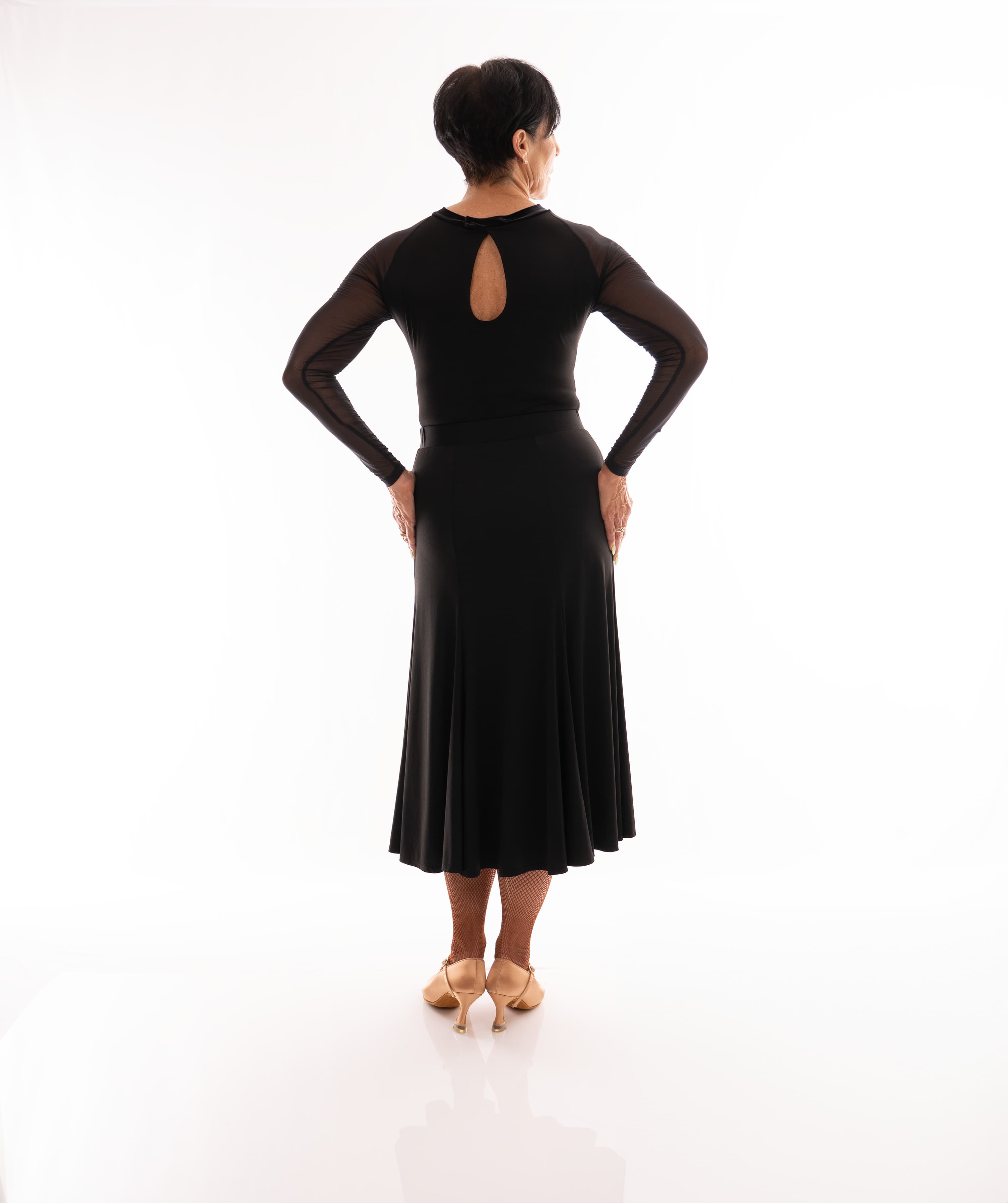 Godet midi Ballroom Skirt