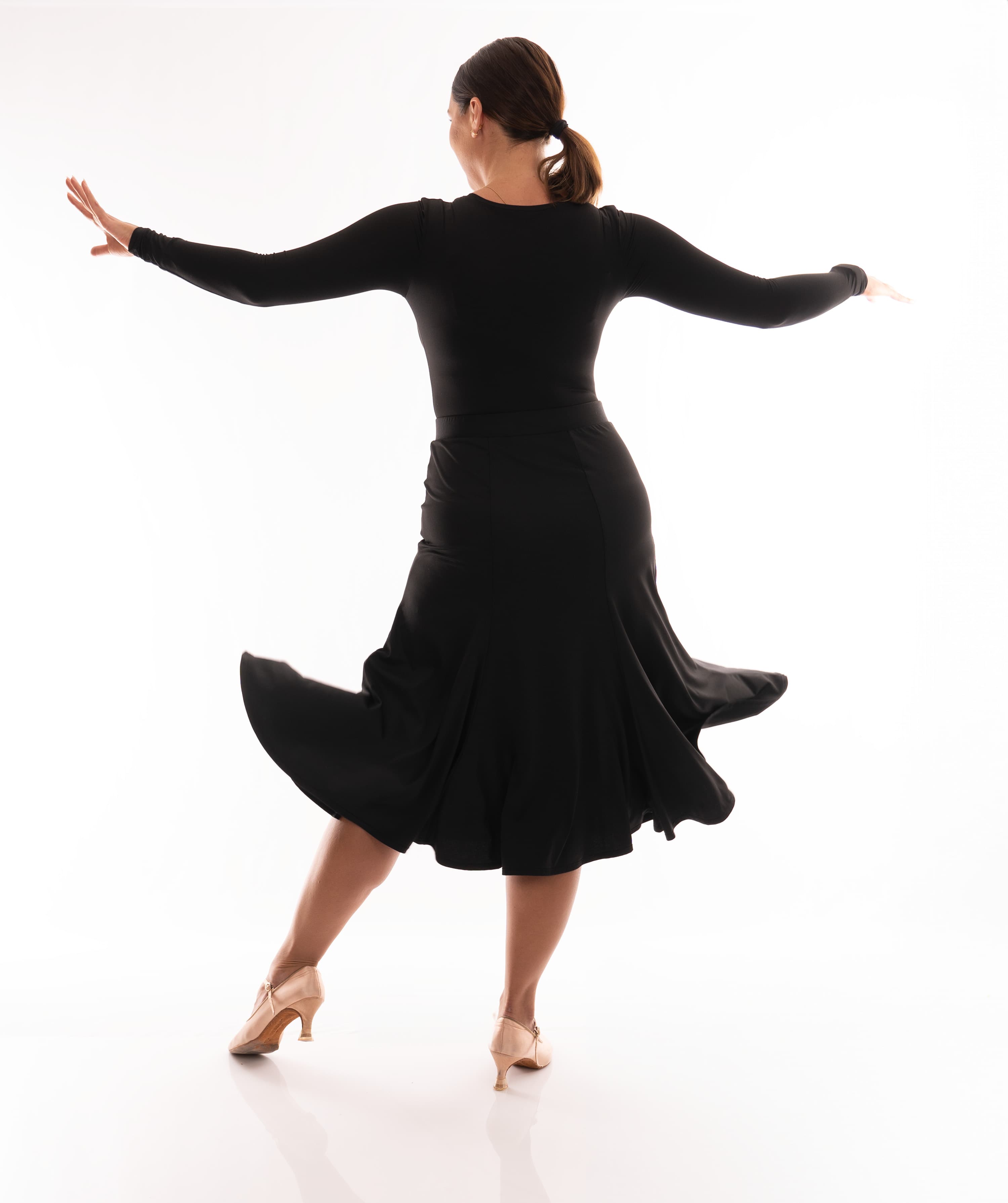 Godet midi Ballroom Skirt