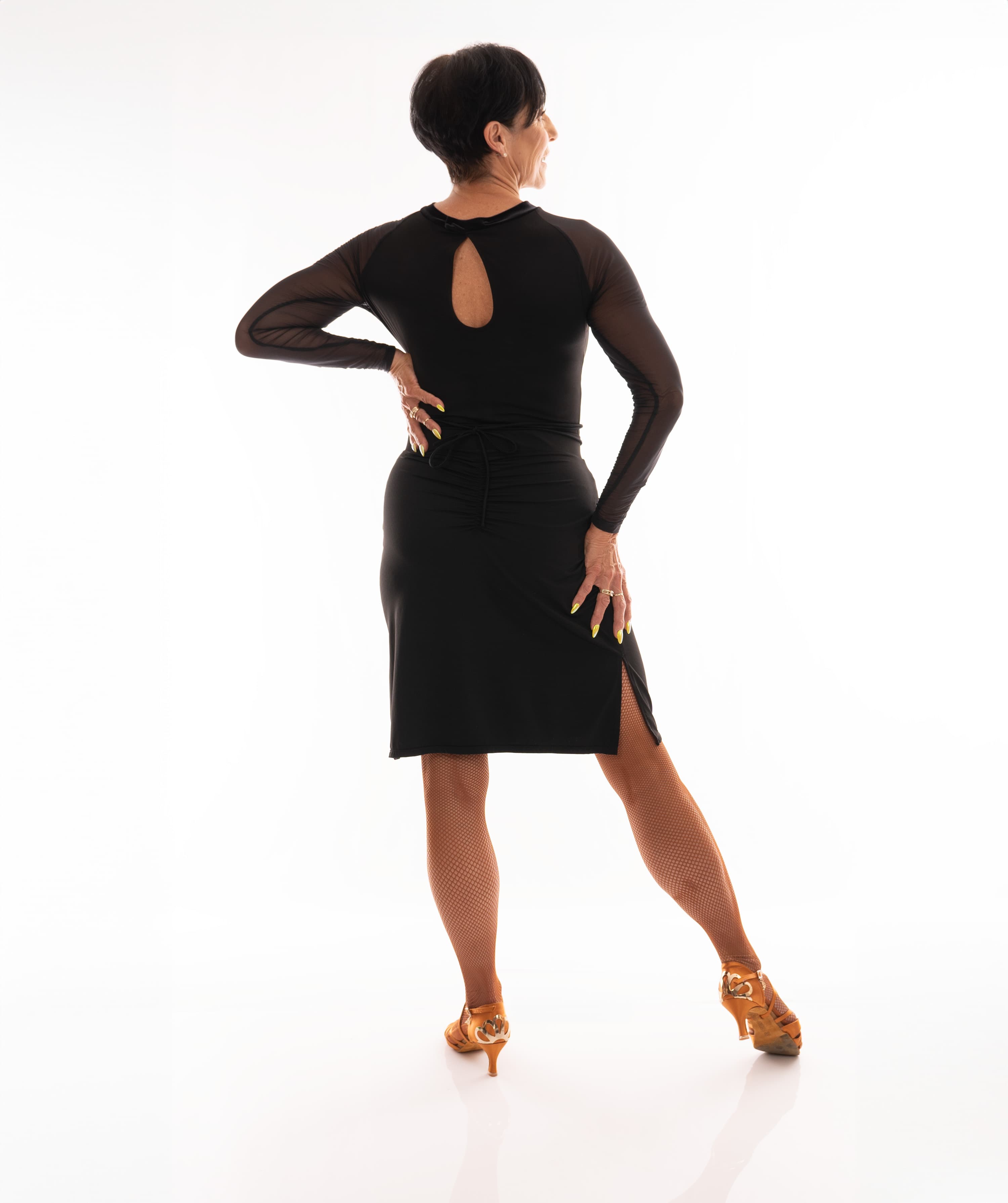 Whip Latin Skirt | Slip Skirt with Side Slits
