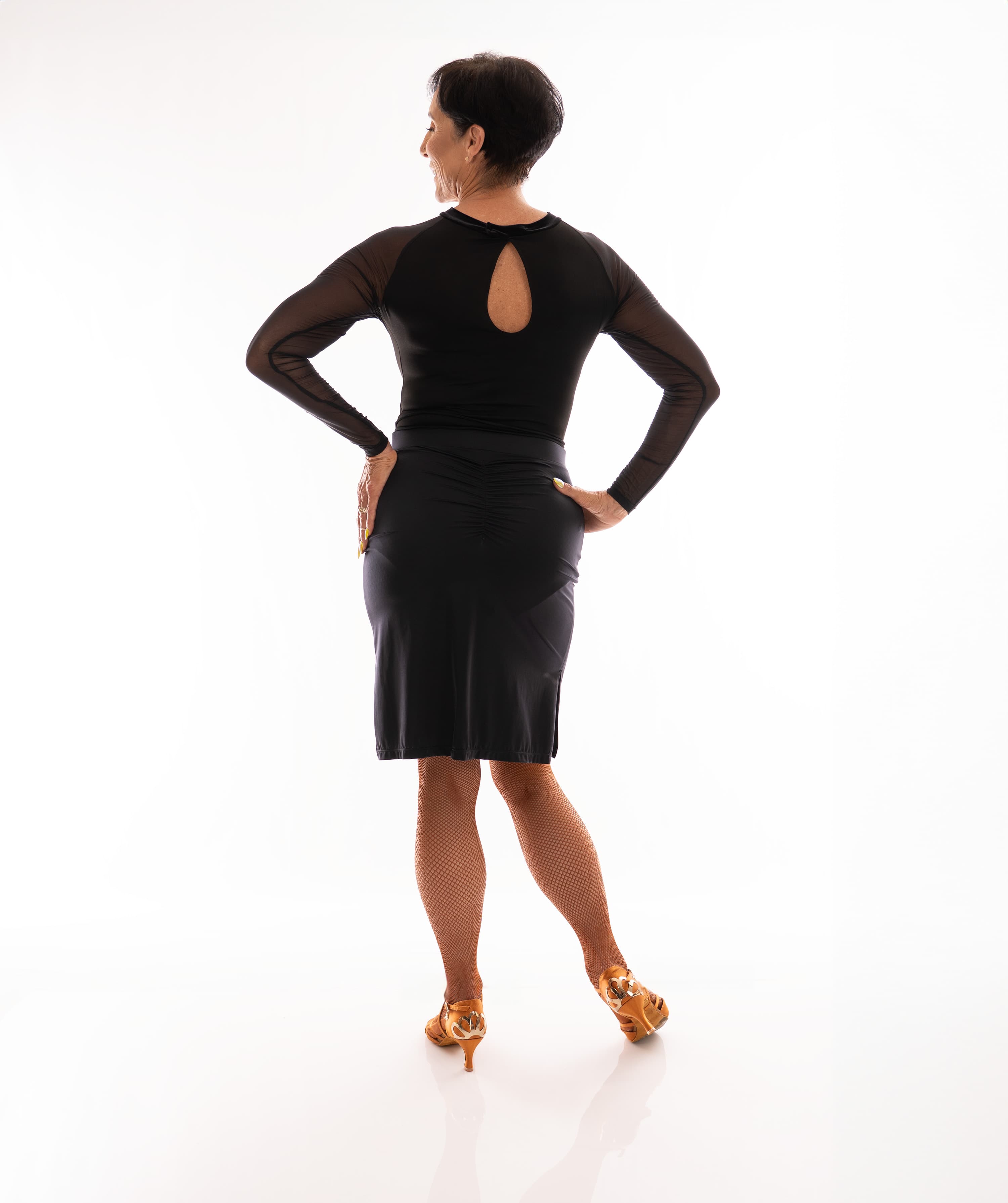 Whip Latin Skirt | Slip Skirt with Side Slits