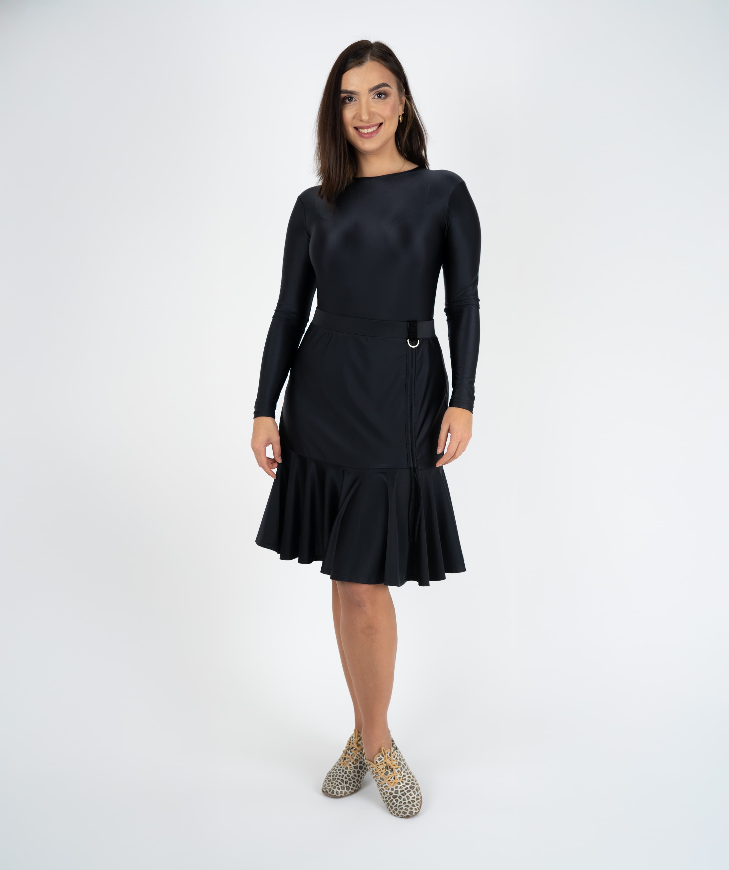 Cuban Heat Latin Skirt | Adjustable Ruffle Skirt