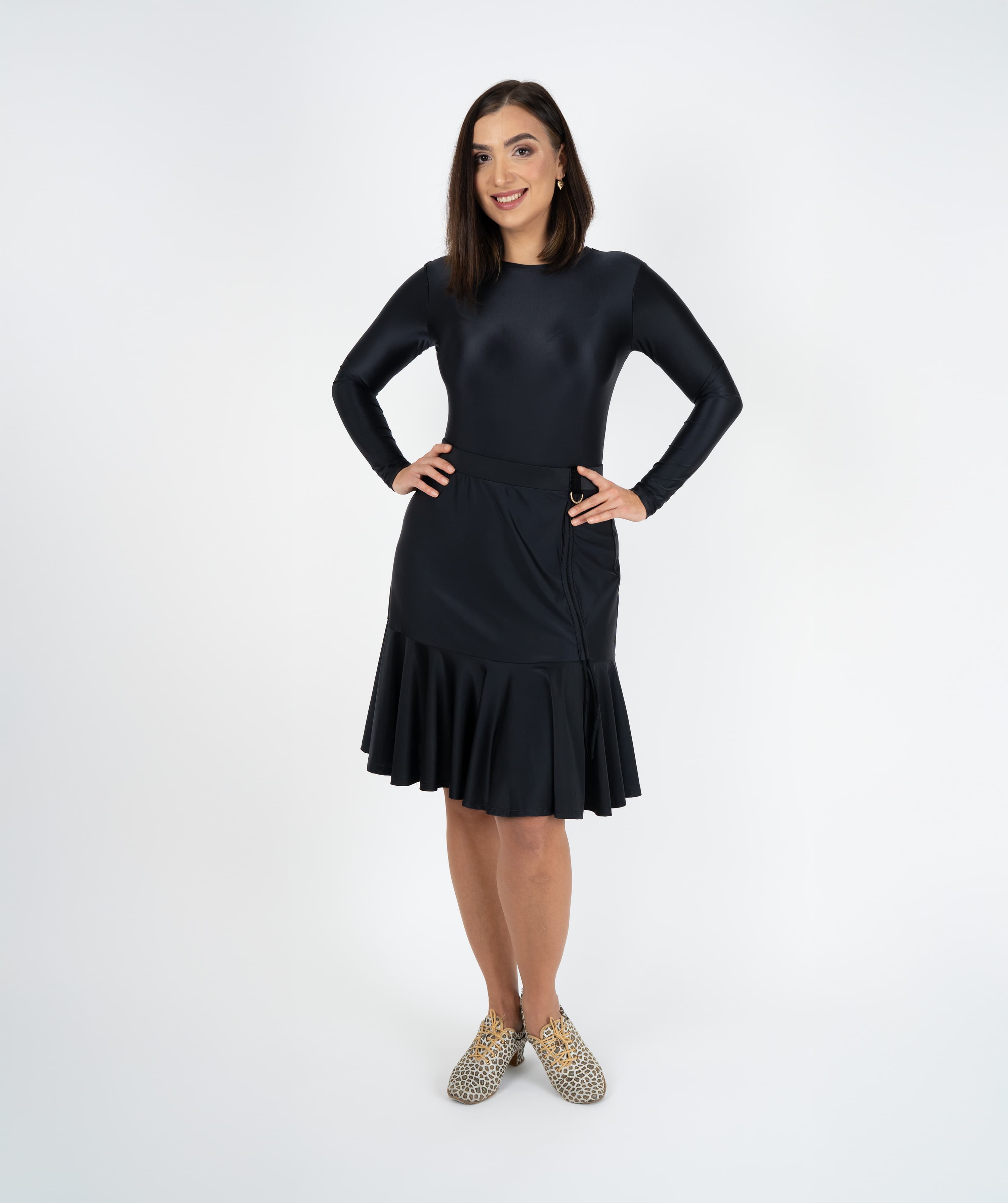 Cuban Heat Latin Skirt | Adjustable Ruffle Skirt