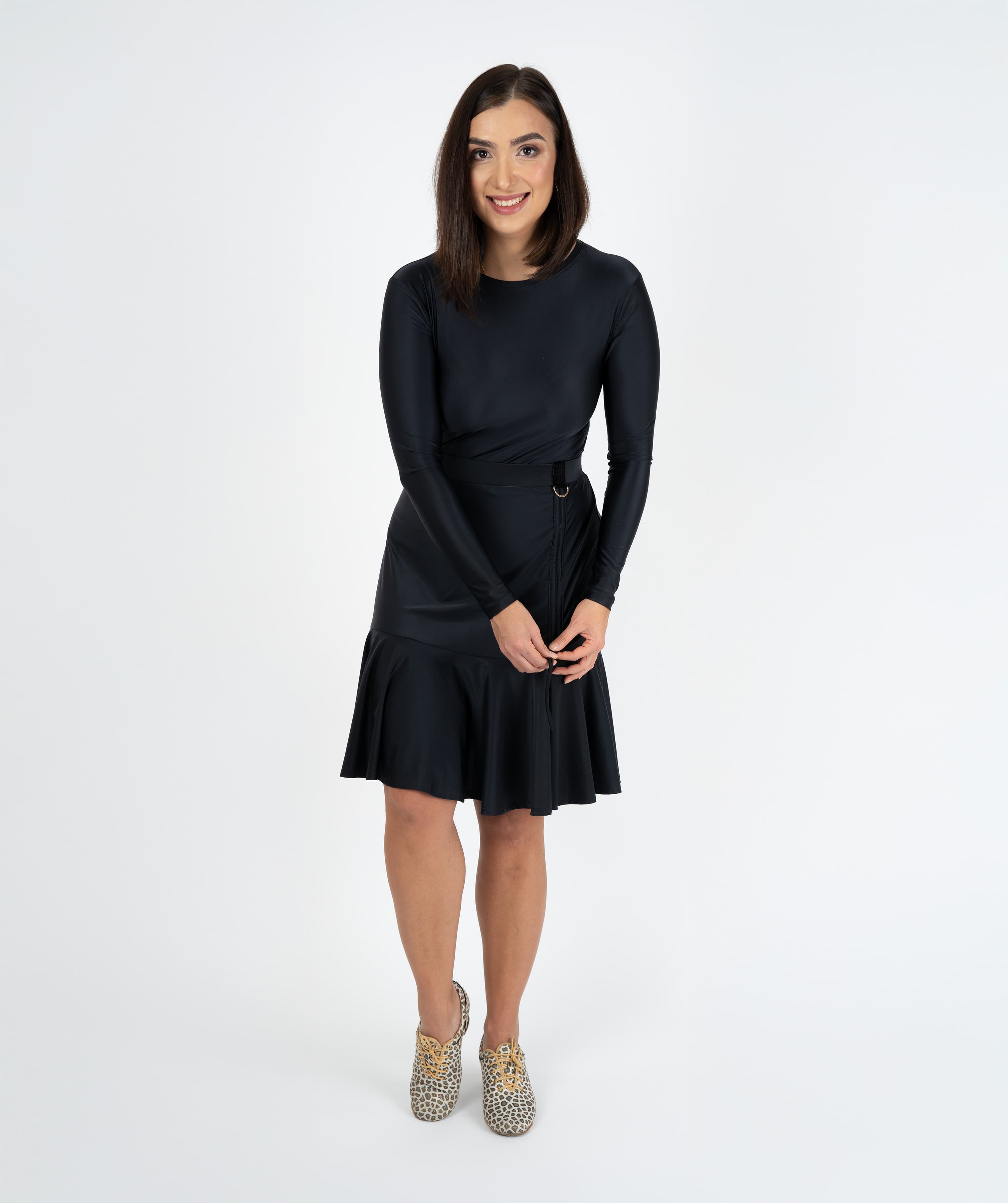Cuban Heat Latin Skirt | Adjustable Ruffle Skirt