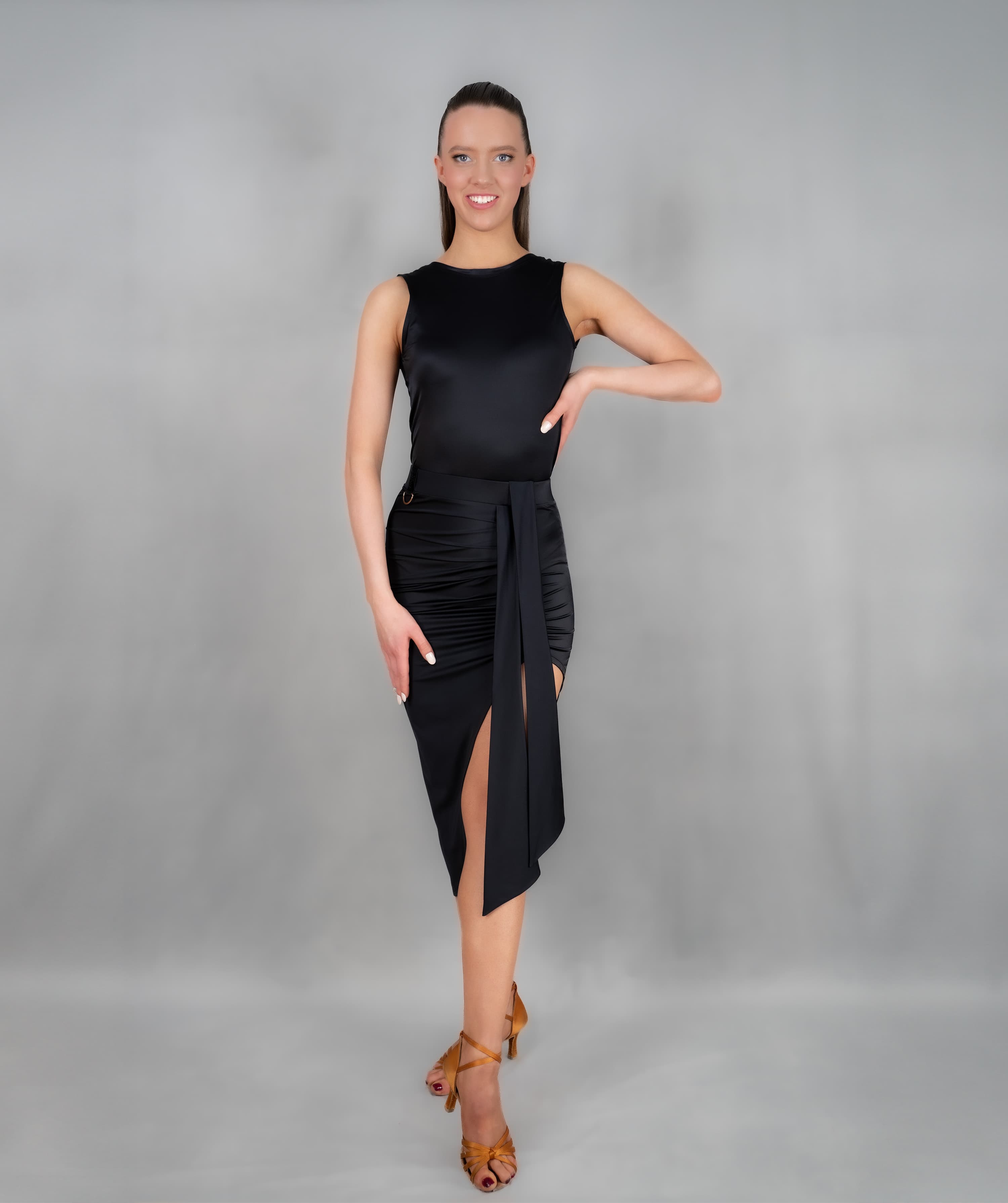 Ecart | Asymmetrical Skirt with Sash