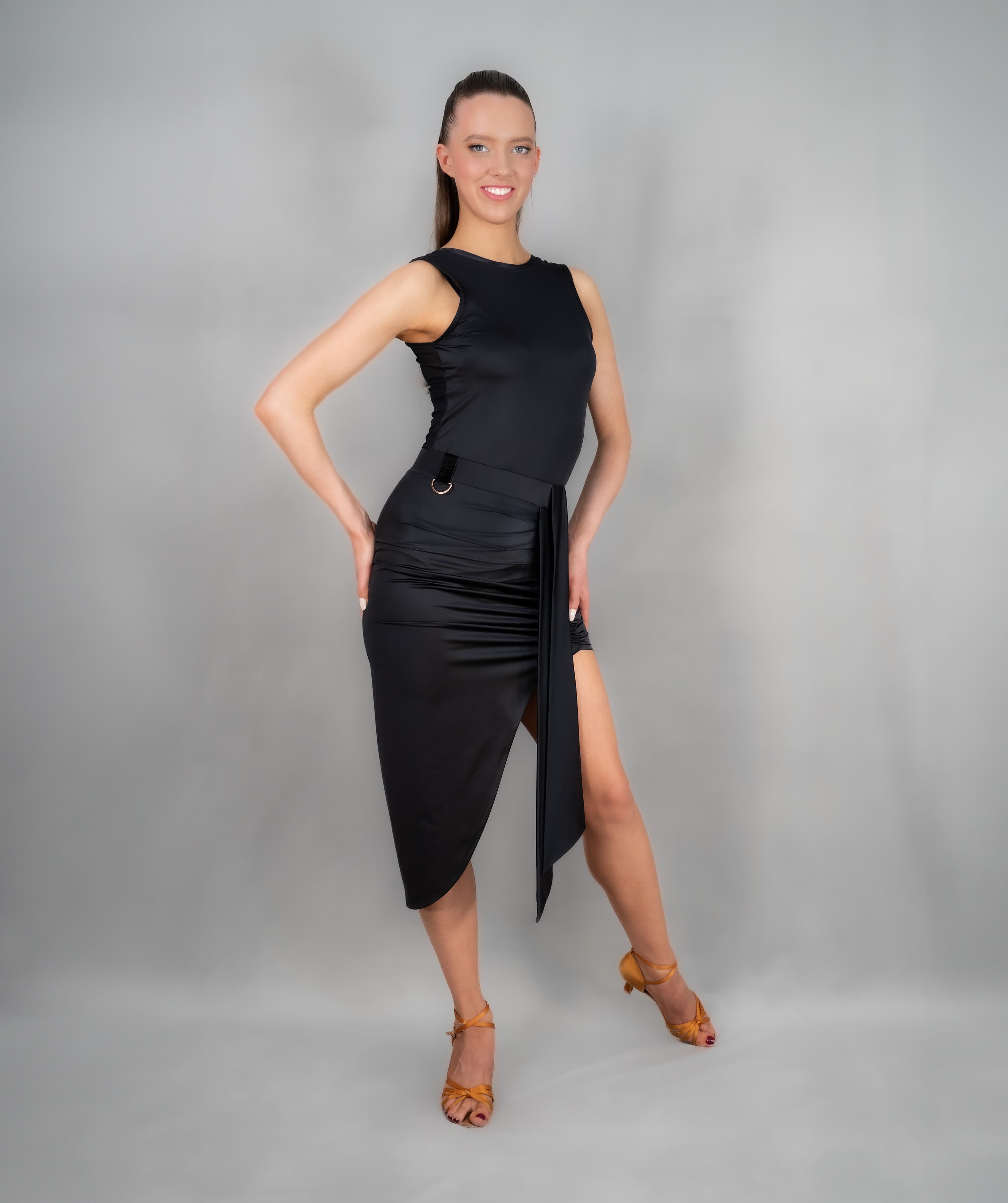 Ecart | Asymmetrical Skirt with Sash