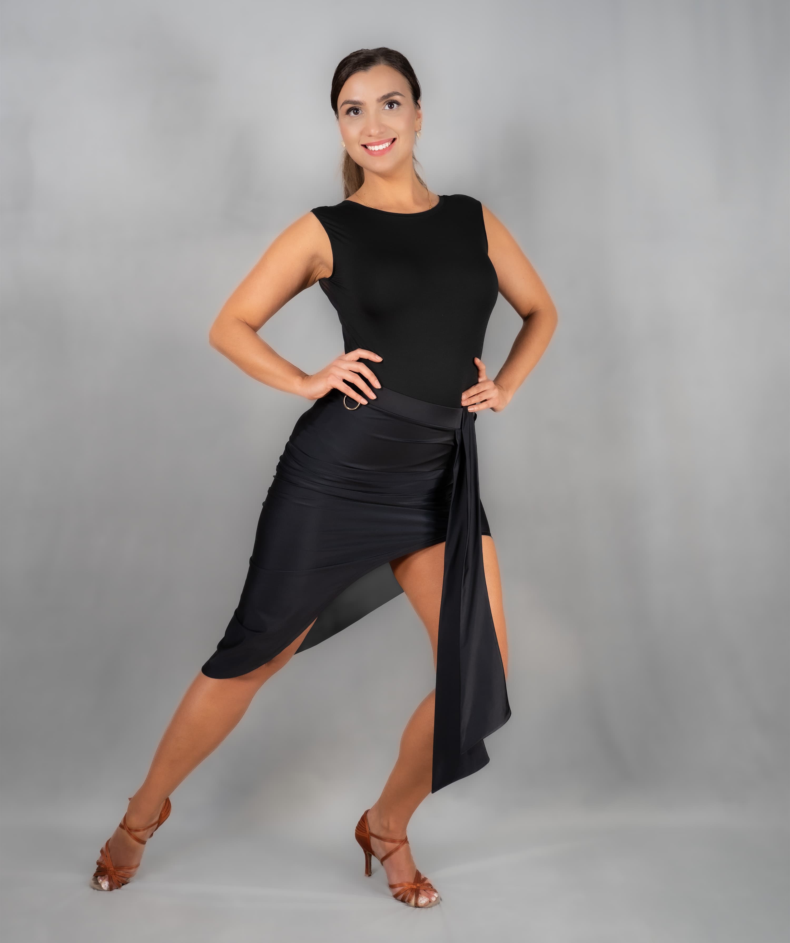 Ecart | Asymmetrical Skirt with Sash