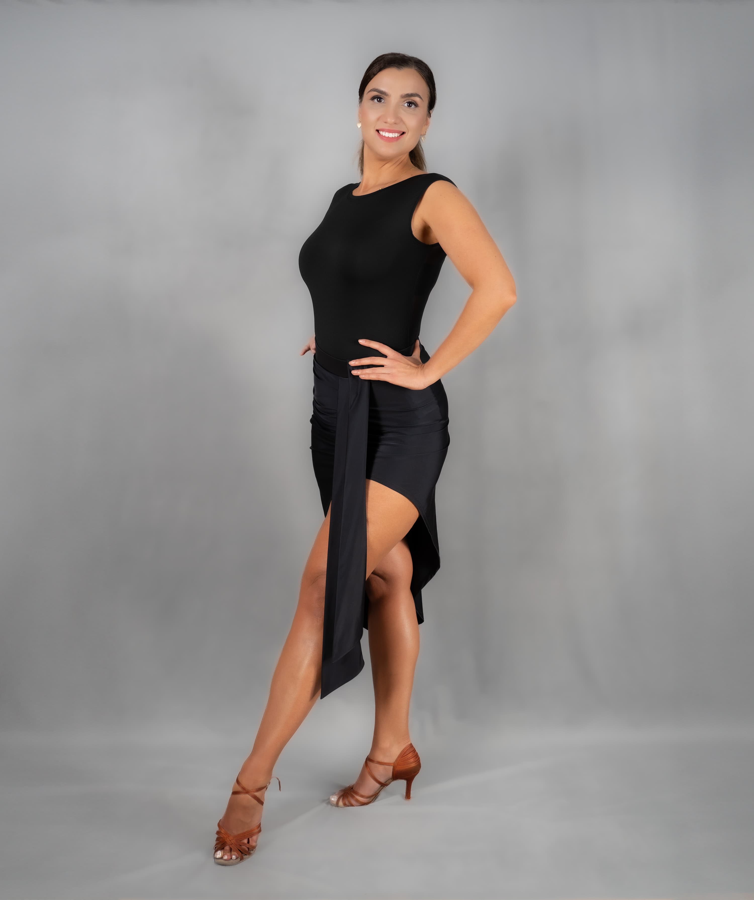 Ecart | Asymmetrical Skirt with Sash