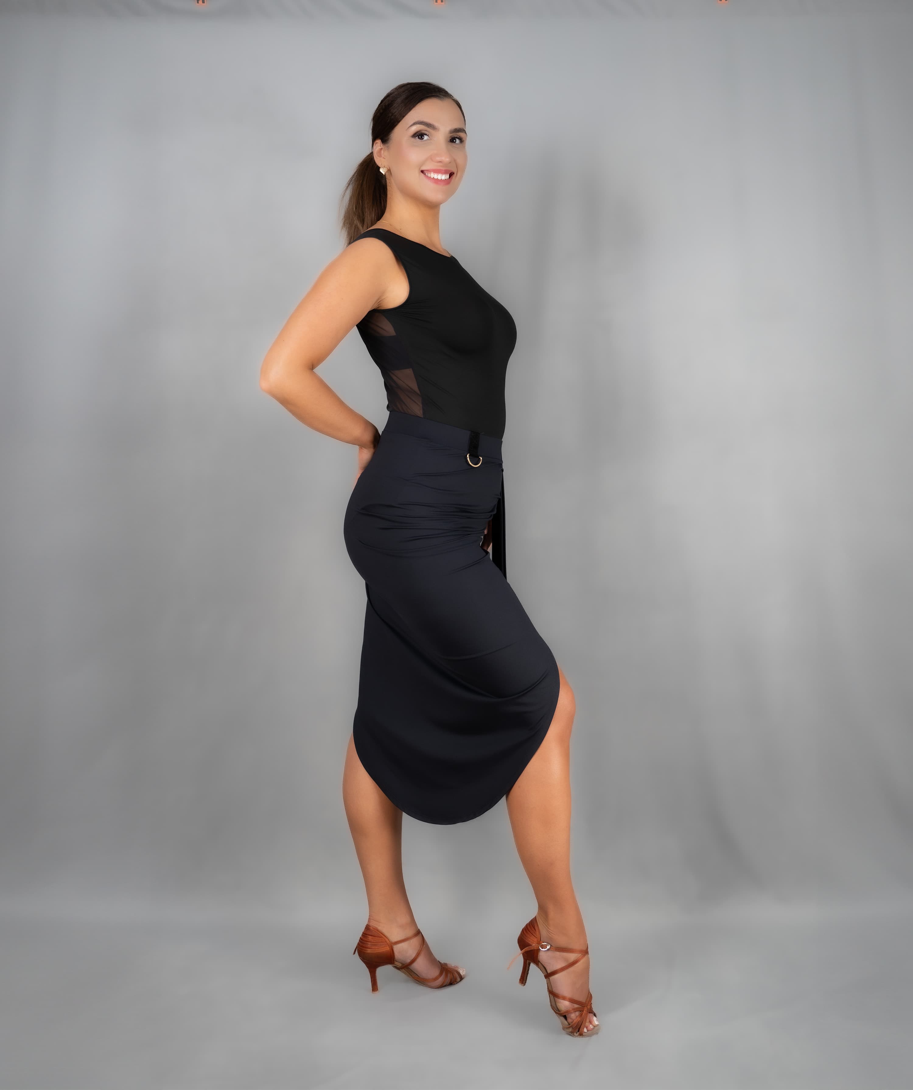 Ecart | Asymmetrical Skirt with Sash