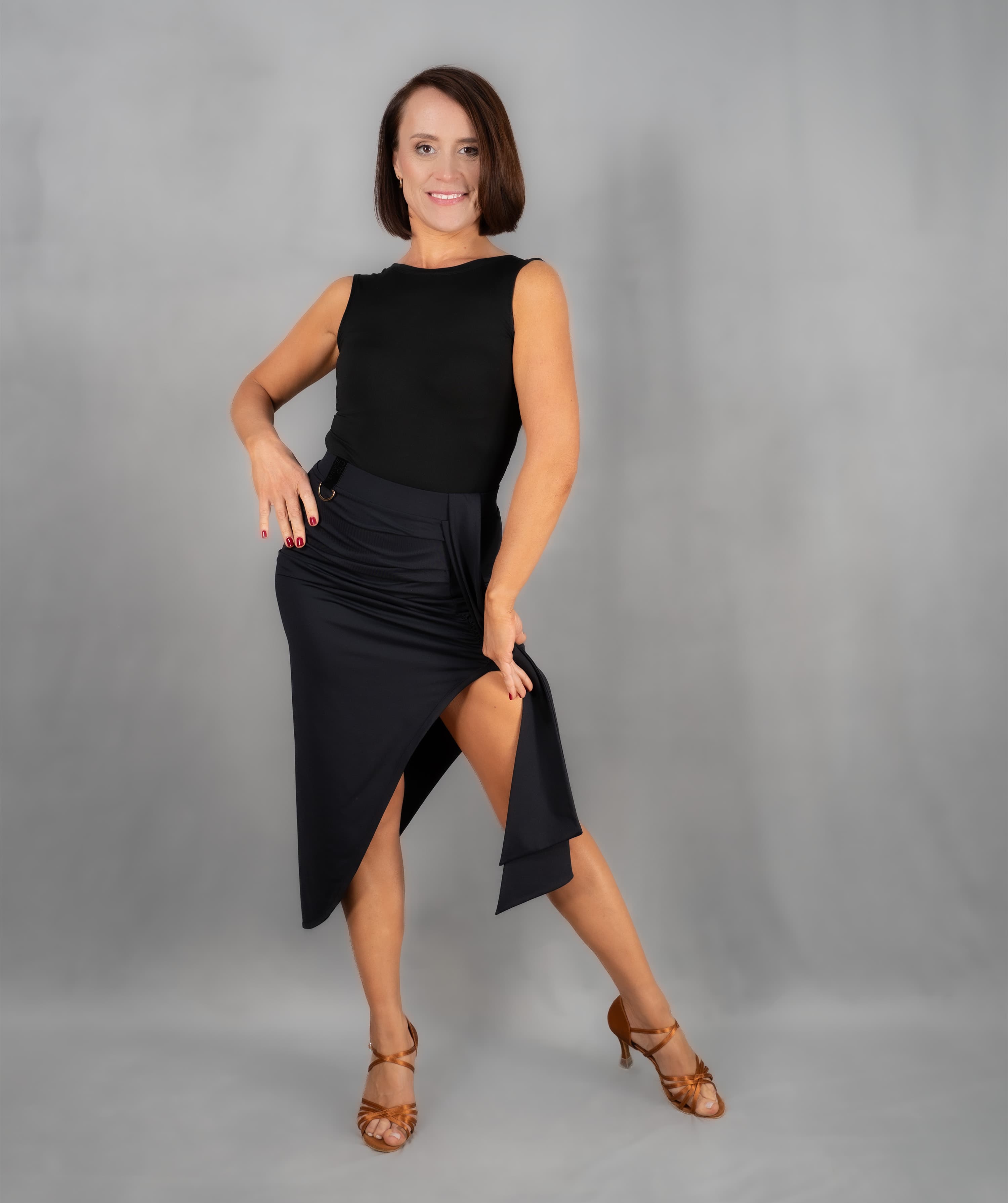 Ecart | Asymmetrical Skirt with Sash