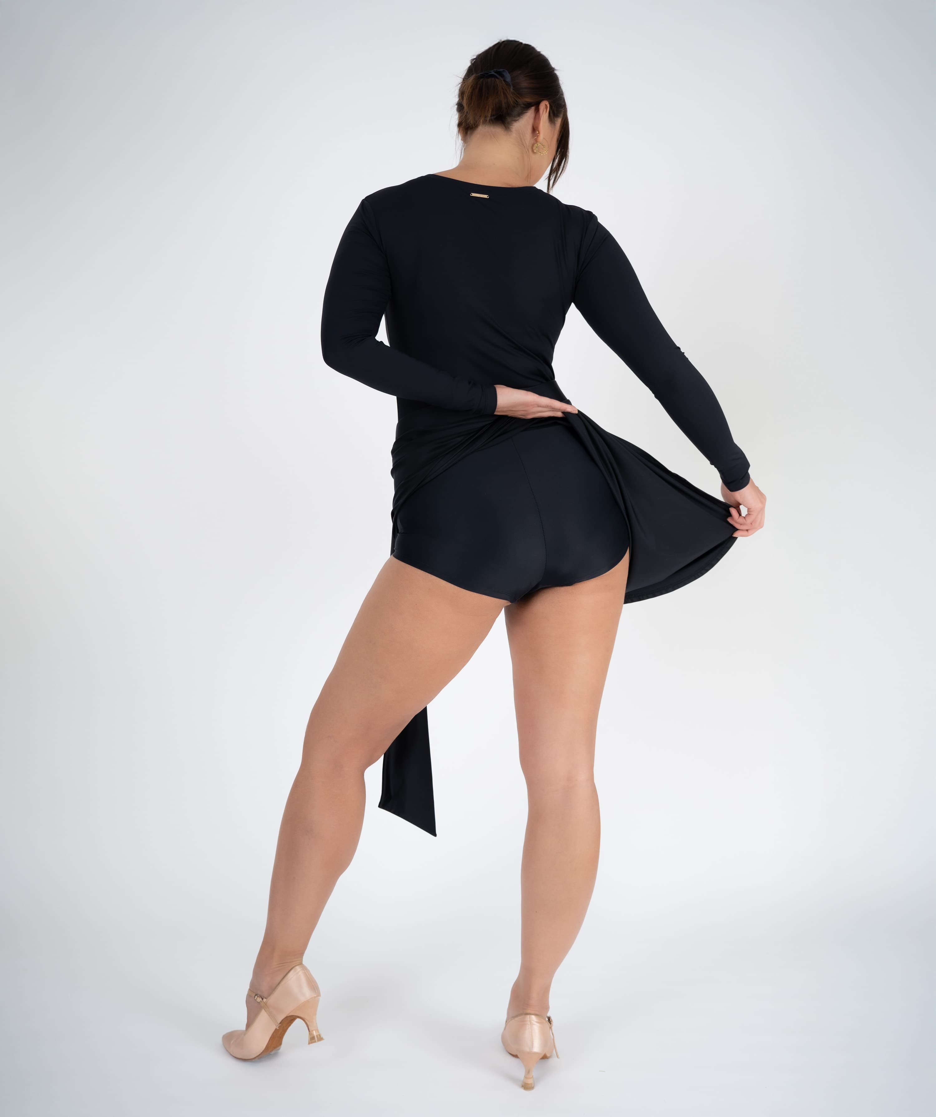 Ecart Latin Skirt | Asymmetrical Skirt with Sash