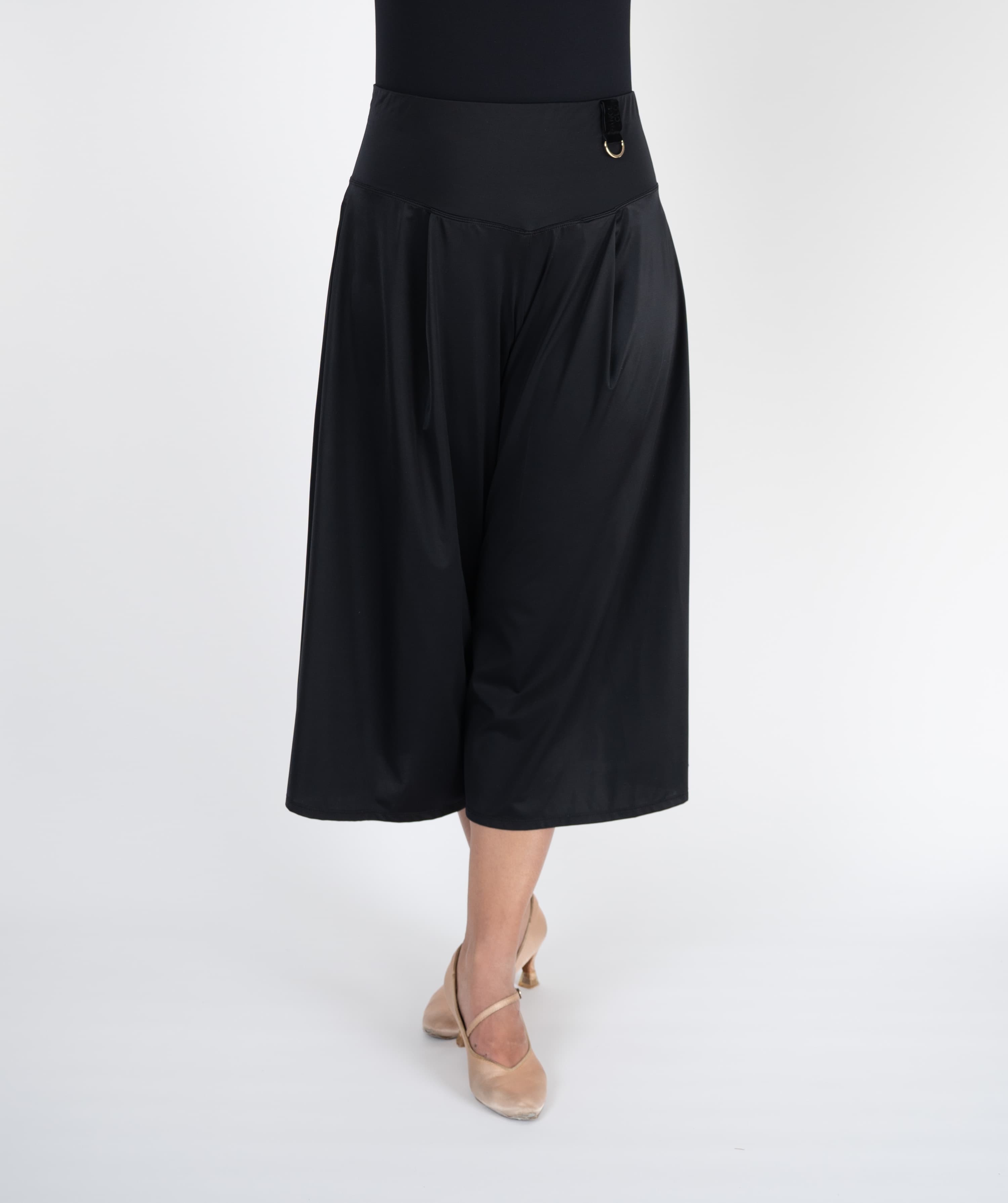 Grand Flow Shape Culottes | Yoke-Waist Wide-Legged Trousers Skirt Pants