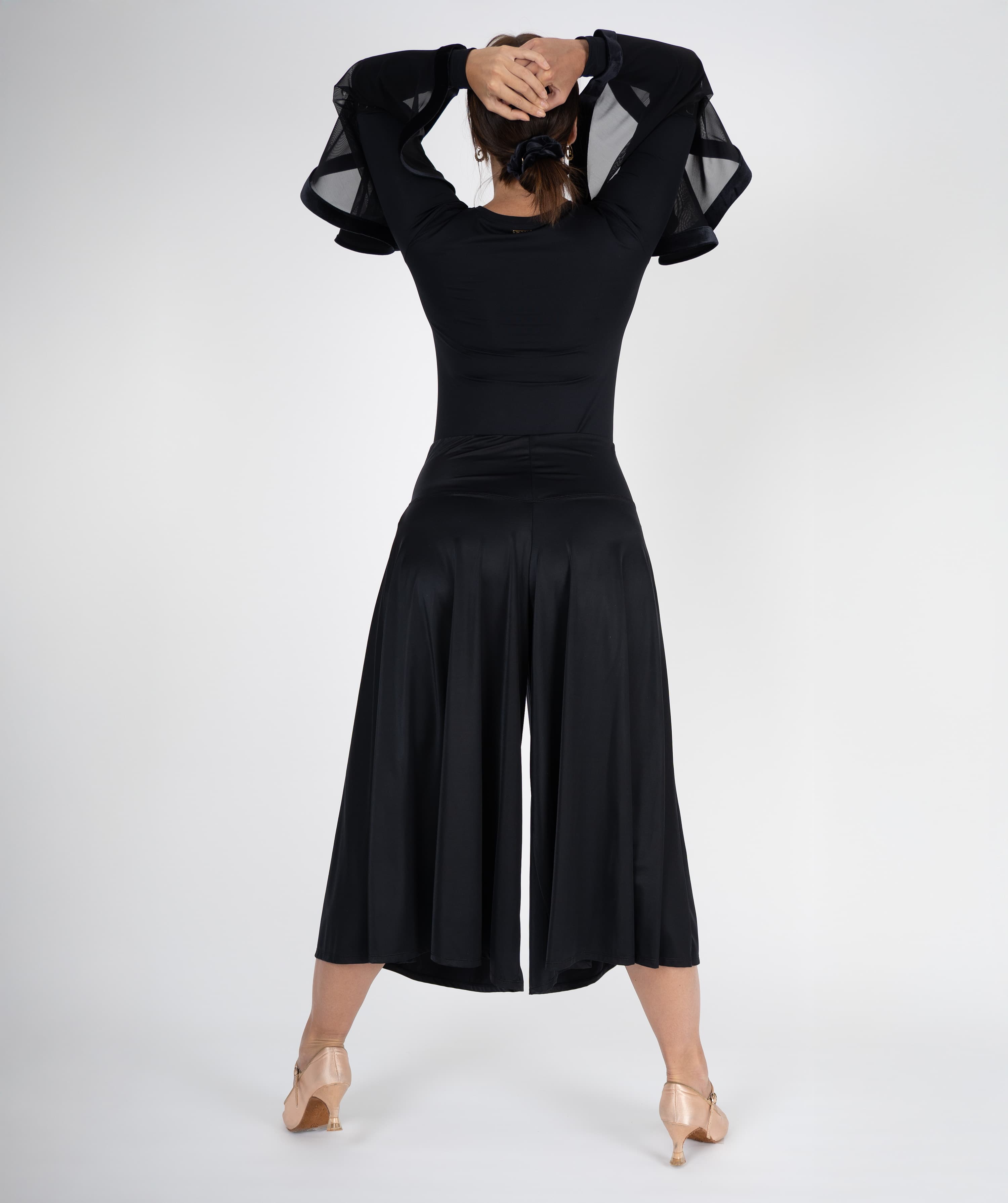 Grand Flow Shape Culottes | Yoke-Waist Wide-Legged Trousers Skirt Pants