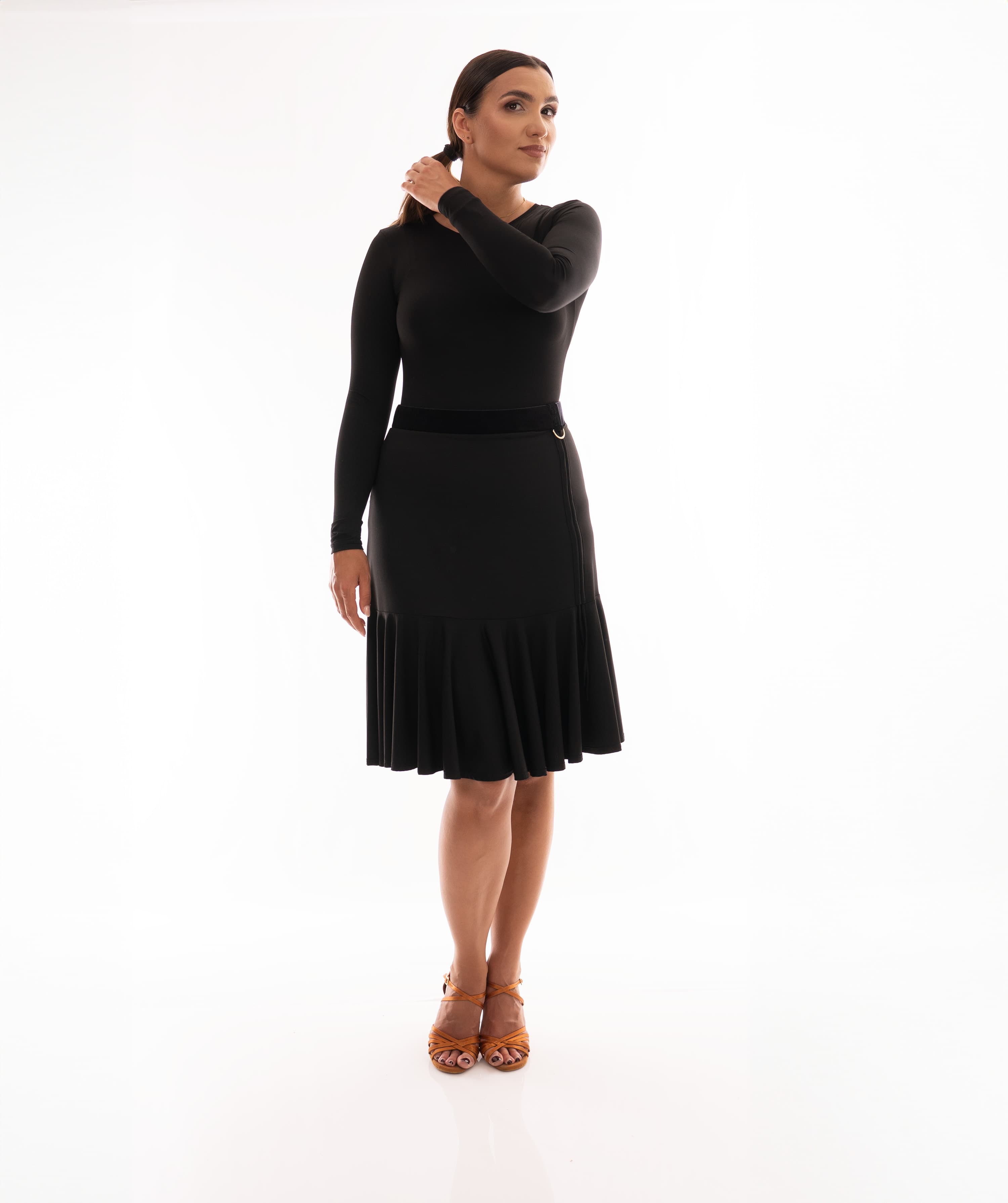 Cuban Heat Latin Skirt | Adjustable Ruffle Skirt