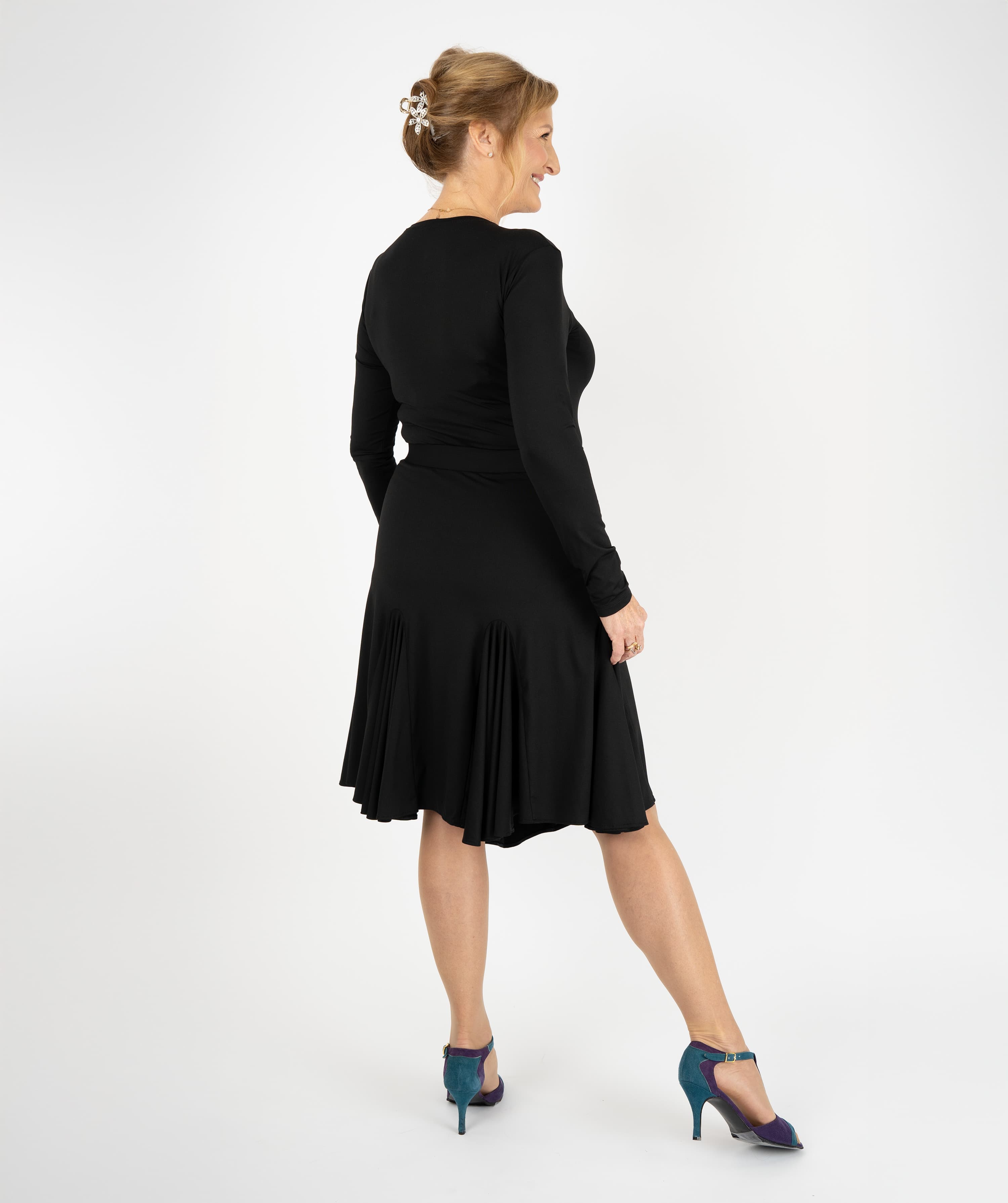 New Yorker Latin Skirt | A-Line Leg Slit Asymmetrical Skirt