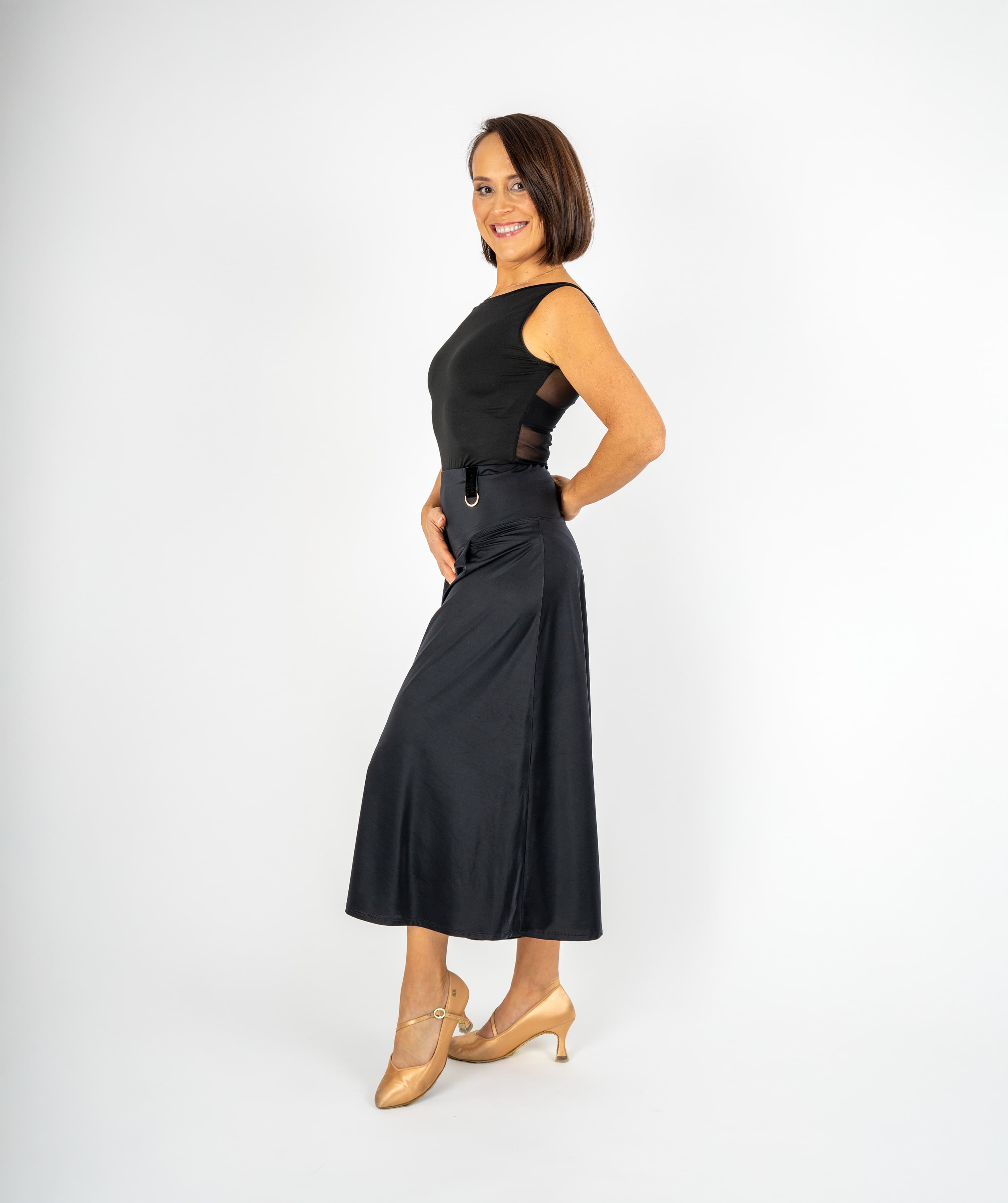 Grand Flow Shape Culottes | Yoke-Waist Wide-Legged Trousers Skirt Pants