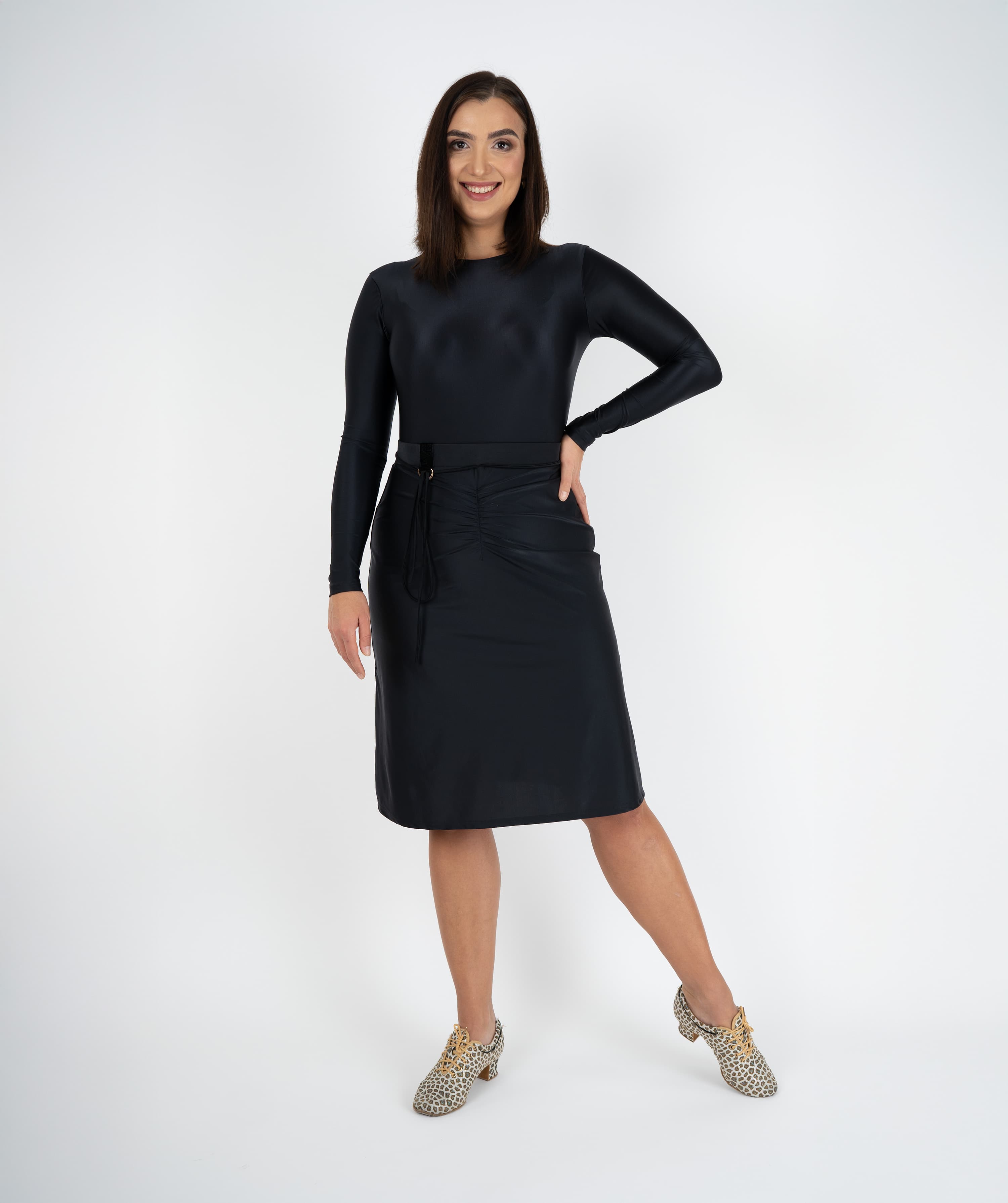 Whip Latin Skirt | Slip Skirt with Side Slits