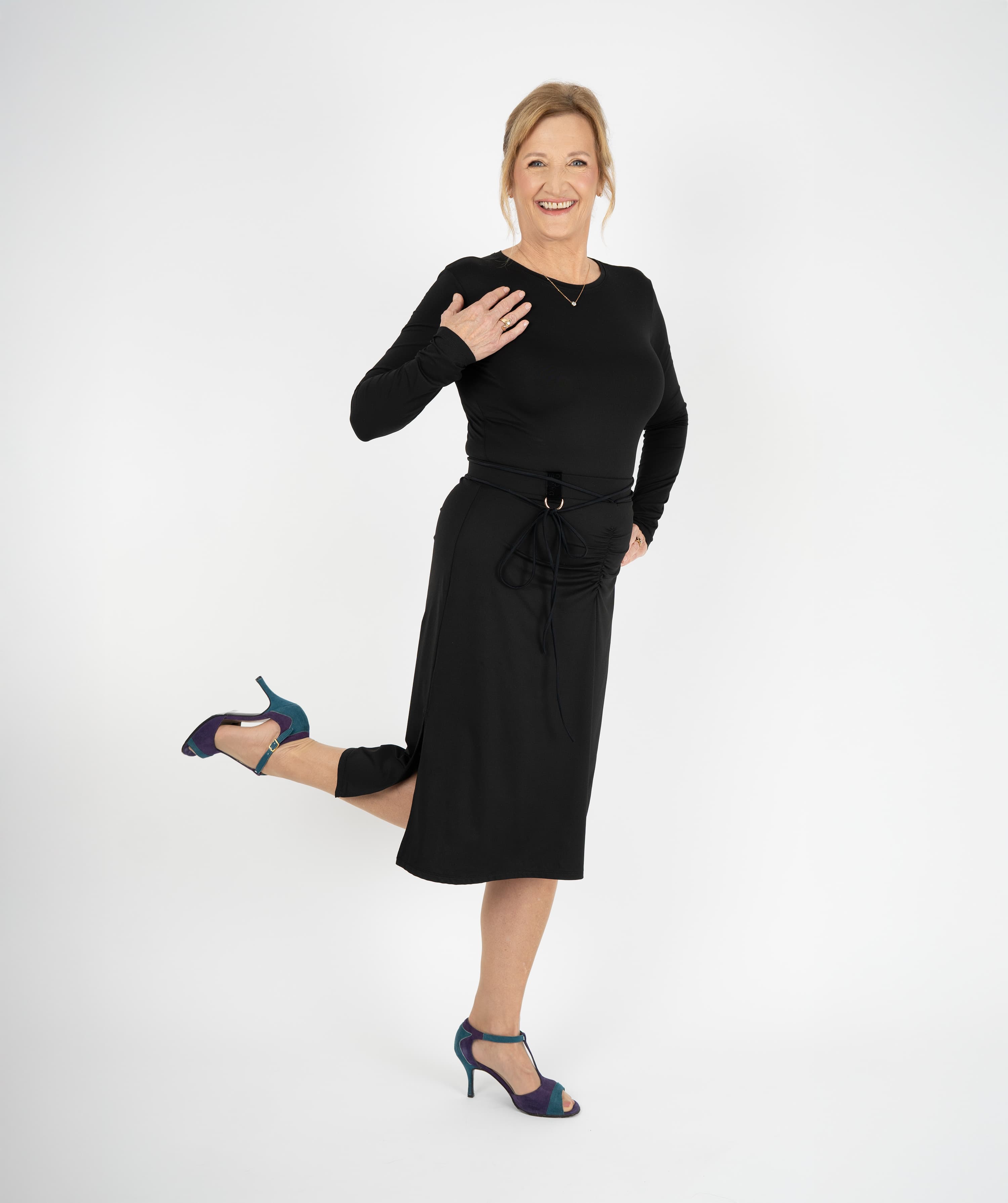 Whip Latin Skirt | Slip Skirt with Side Slits