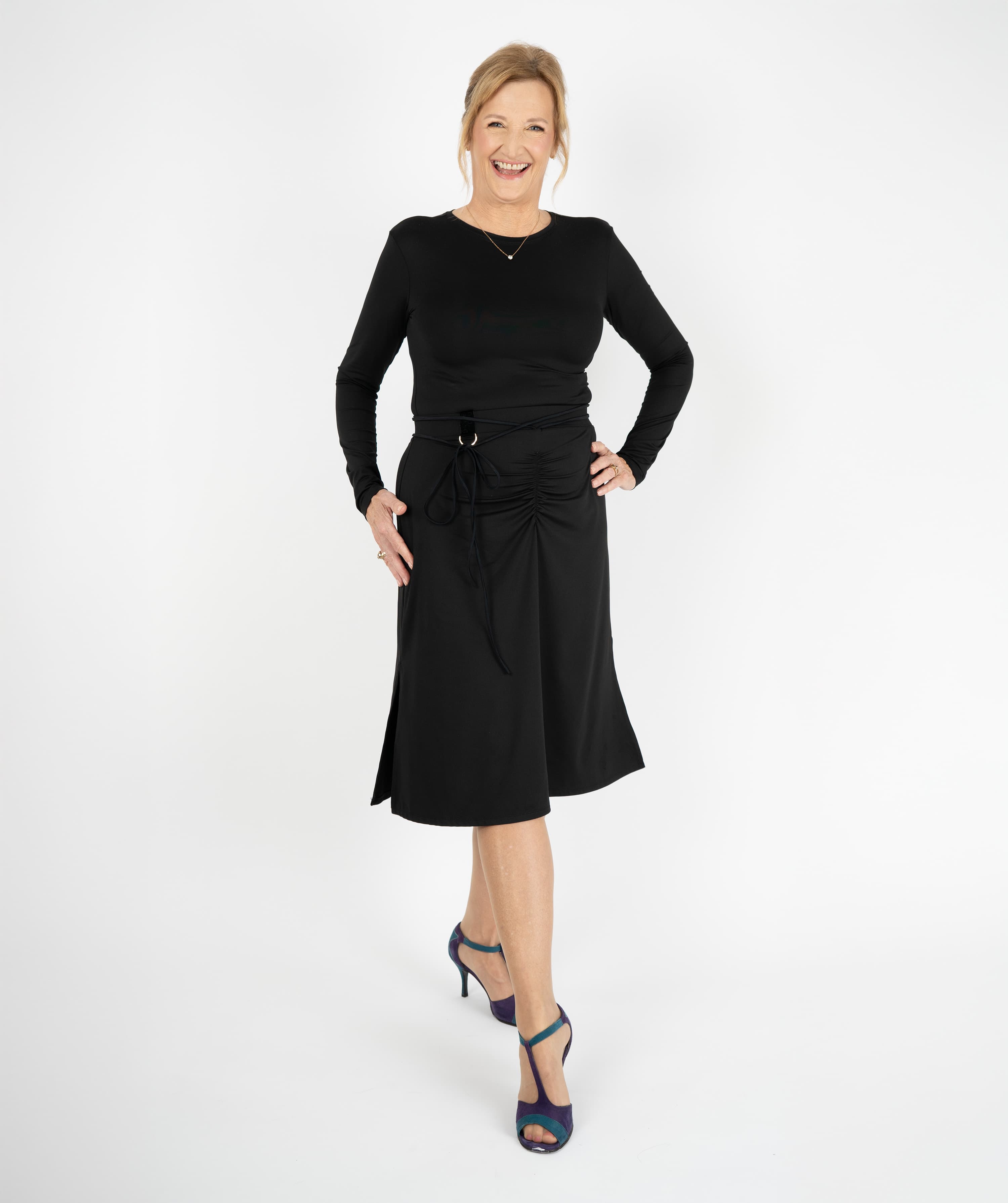 Whip Latin Skirt | Slip Skirt with Side Slits